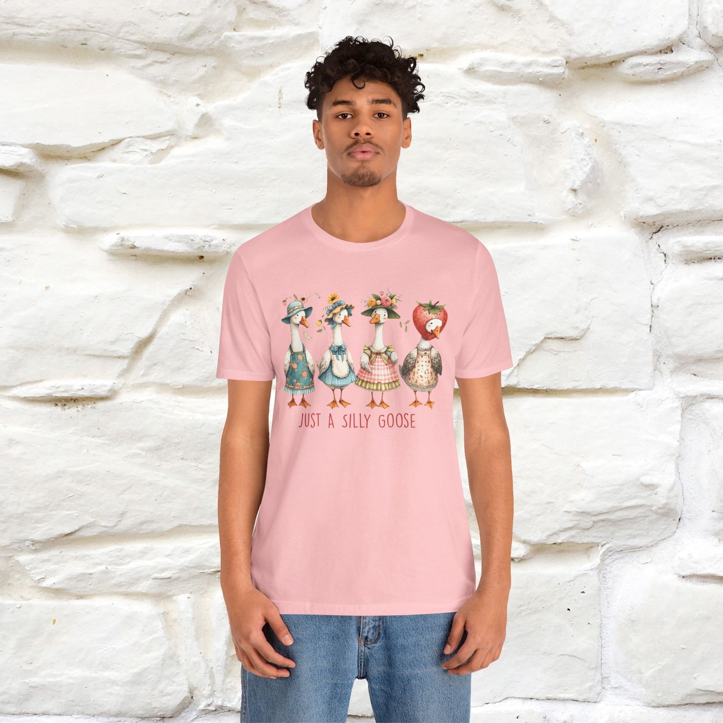 "Just A Silly Goose" Cute T-shirt |Nunu&Miao Studio - Nunu&Miao Studio