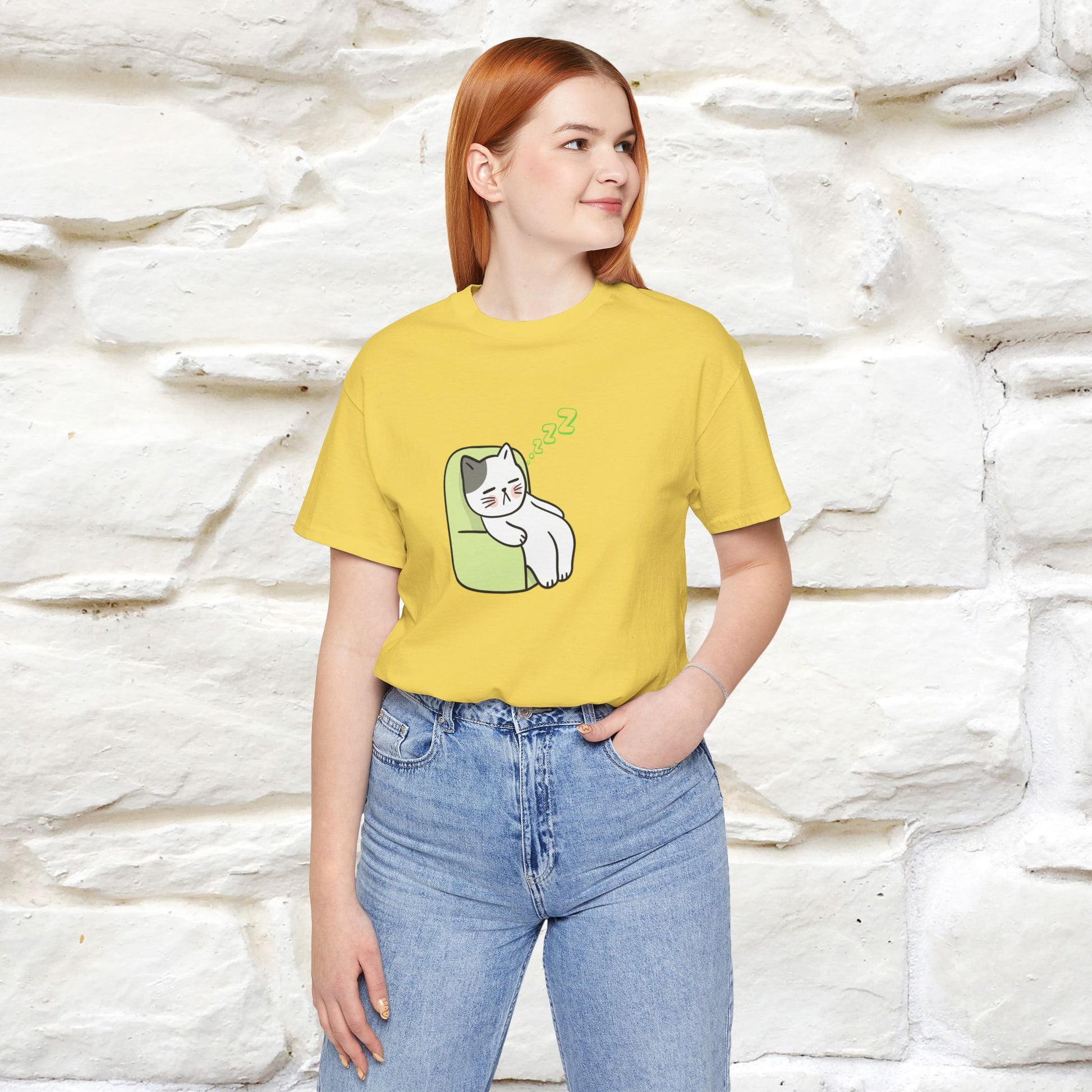 "Keep going… the couch isn’t going to nap on itself." Cat T-Shirt| Front & Back Design | Nunu&Miao Studio - Nunu&Miao Studio