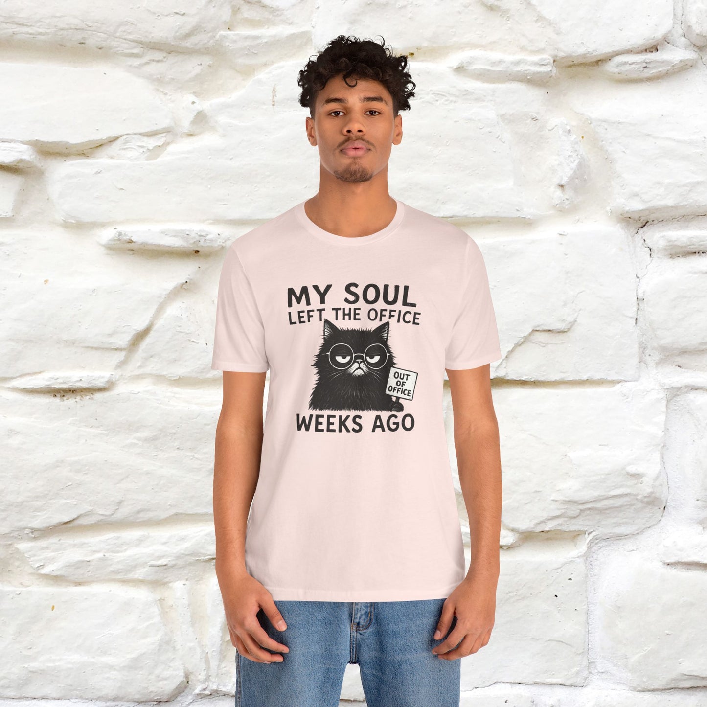 "My Soul Left The Office..." |Funny Cat T-Shirt | Nunu&Miao Studio