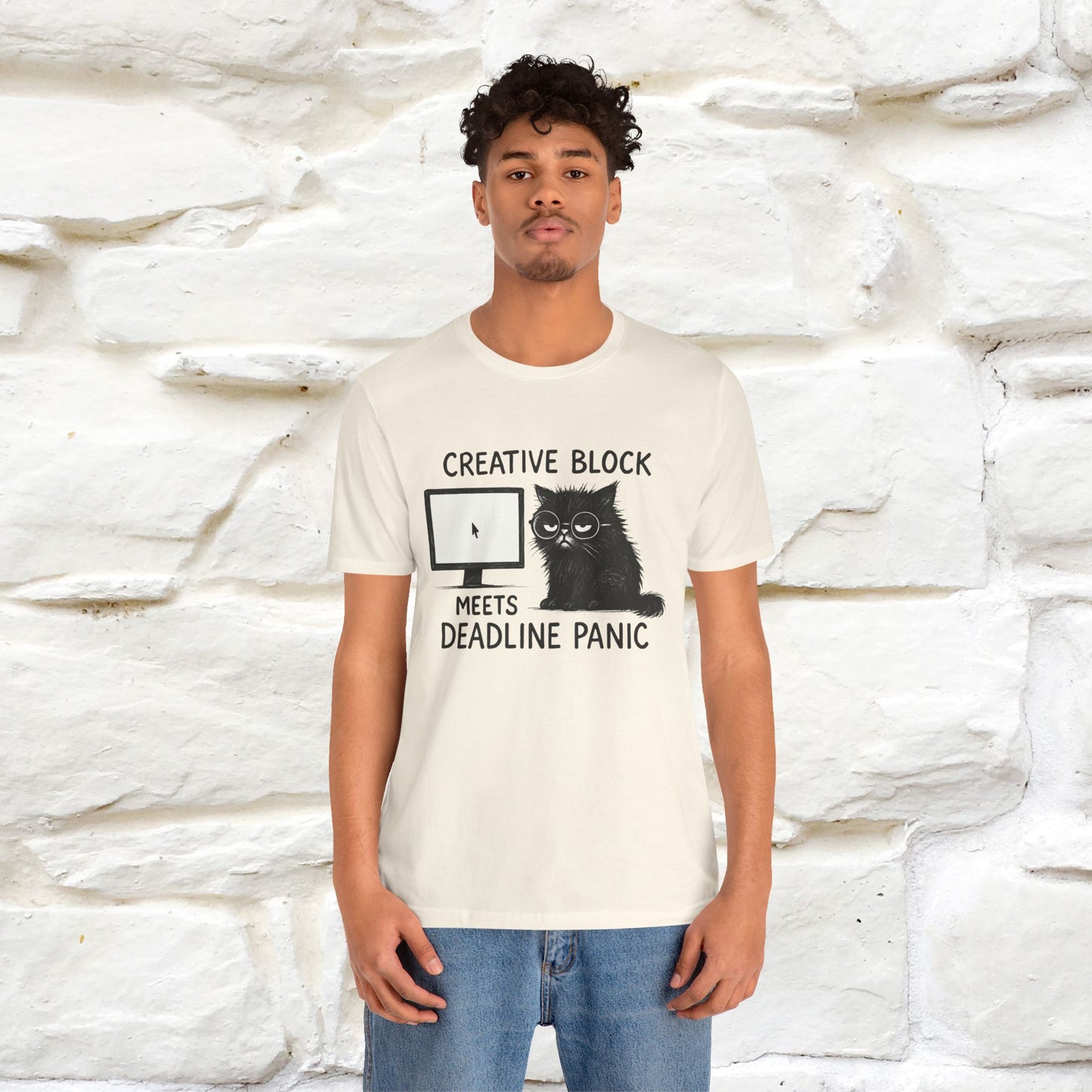 "Creative Block Meets Deadline..." |Cat T-Shirt | Nunu&Miao Studio