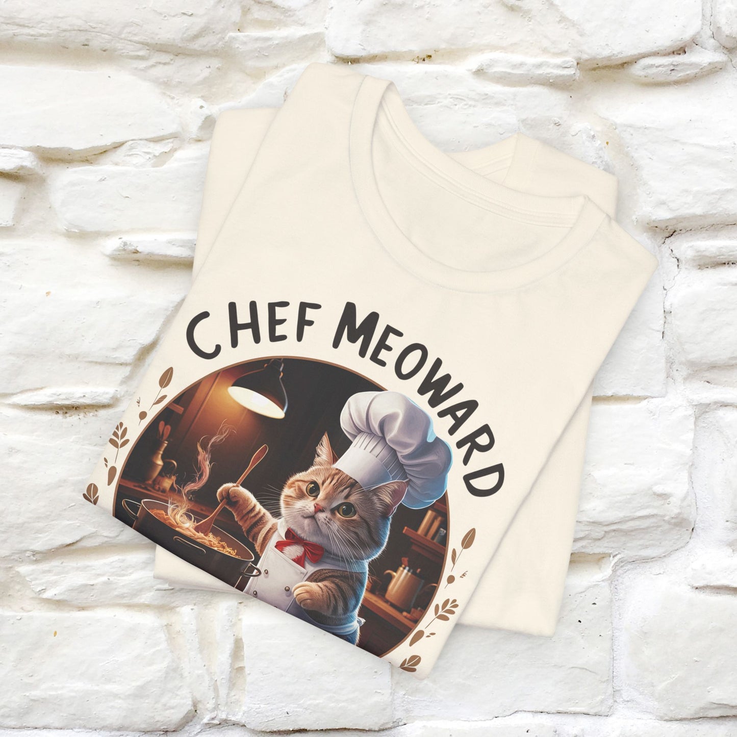 "Chef Meoward Gourmet Purrfection" Cat T-Shirt for Men & Women | 100% Cotton* - Nunu&Miao Studio