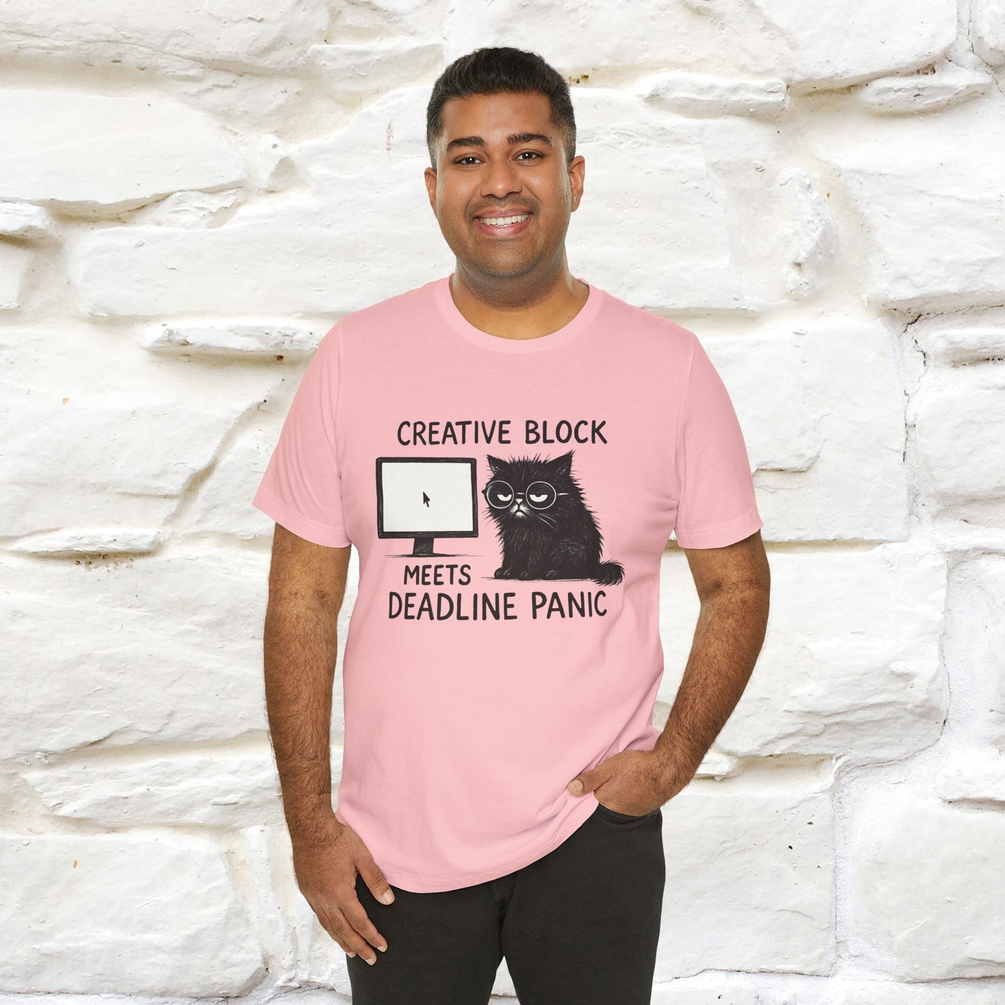 "Creative Block Meets Deadline..." |Cat T-Shirt | Nunu&Miao Studio