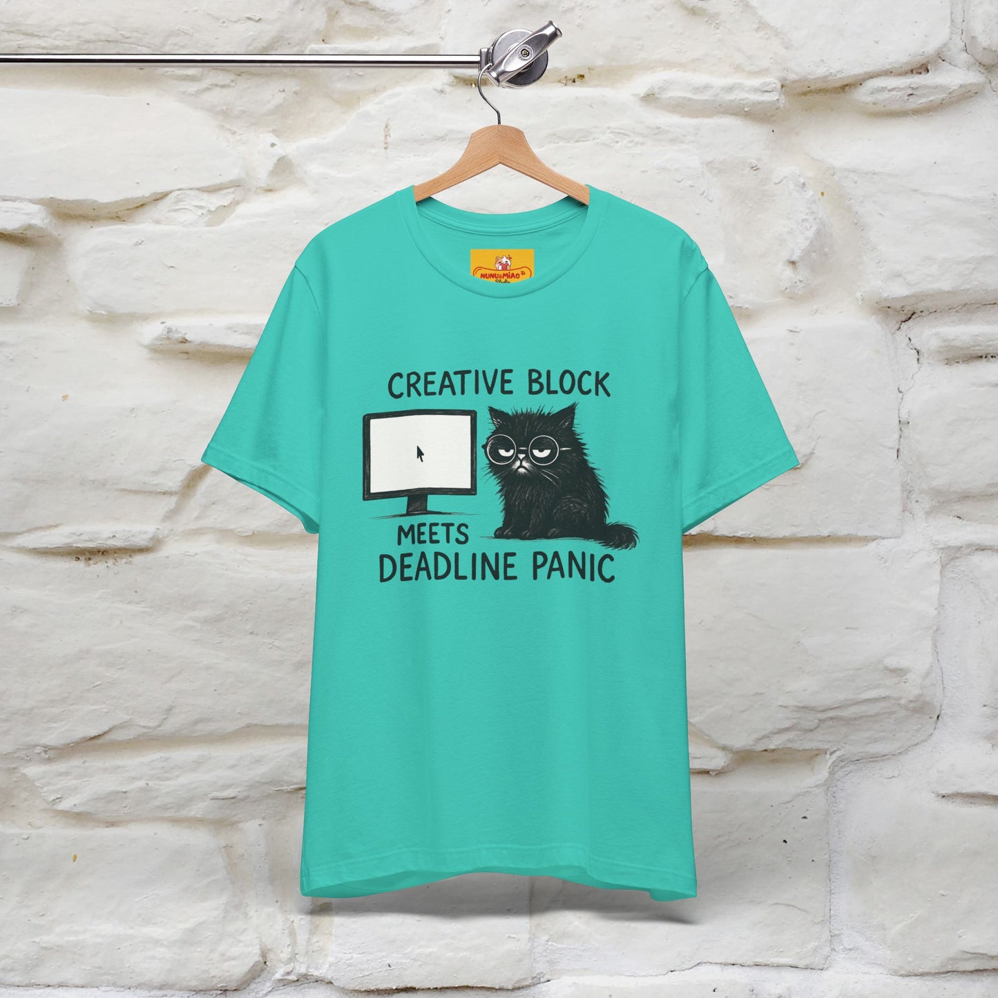 "Creative Block Meets Deadline..." |Cat T-Shirt | Nunu&Miao Studio