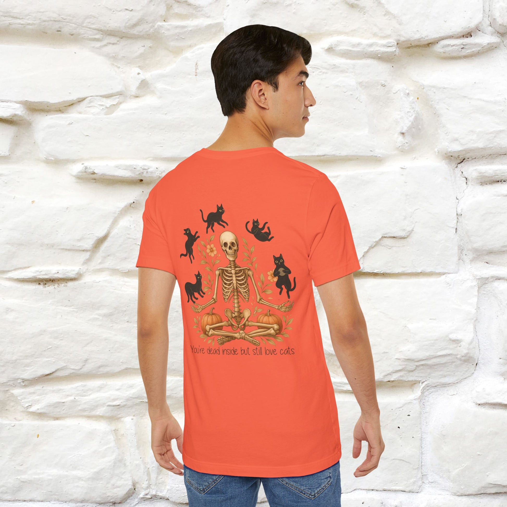 "You're Dead Inside But Still Love Cats " Halloween Cat T-shirt |Nunu&Miao Studio - Nunu&Miao Studio
