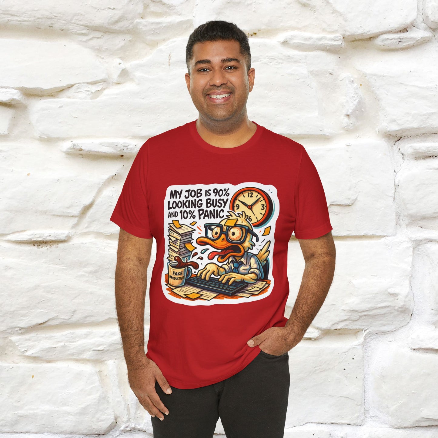 '' My Job is 90% Looking Busy ... | Sarcastic T-Shirt | Nunu&Miao Studio
