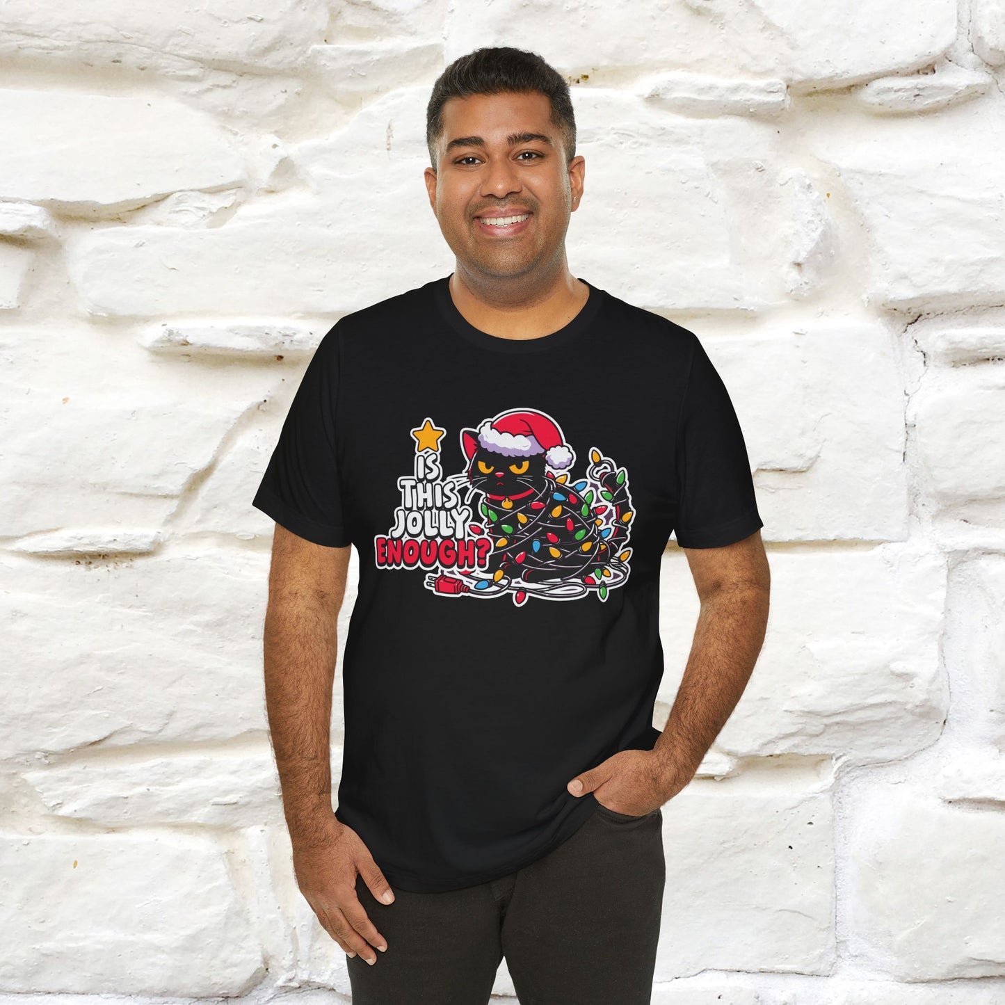 “Is This Jolly Enough?” | Cat T-Shirt | Nunu&Miao Studio