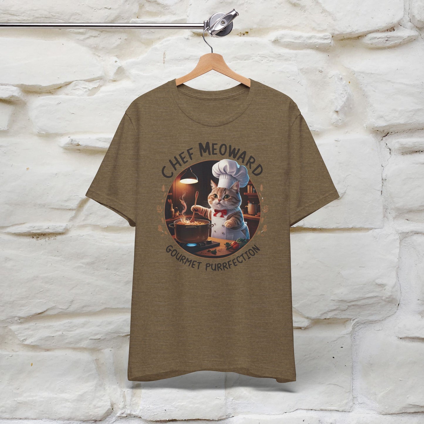 "Chef Meoward Gourmet Purrfection" Cat T-Shirt for Men & Women | 100% Cotton* - Nunu&Miao Studio