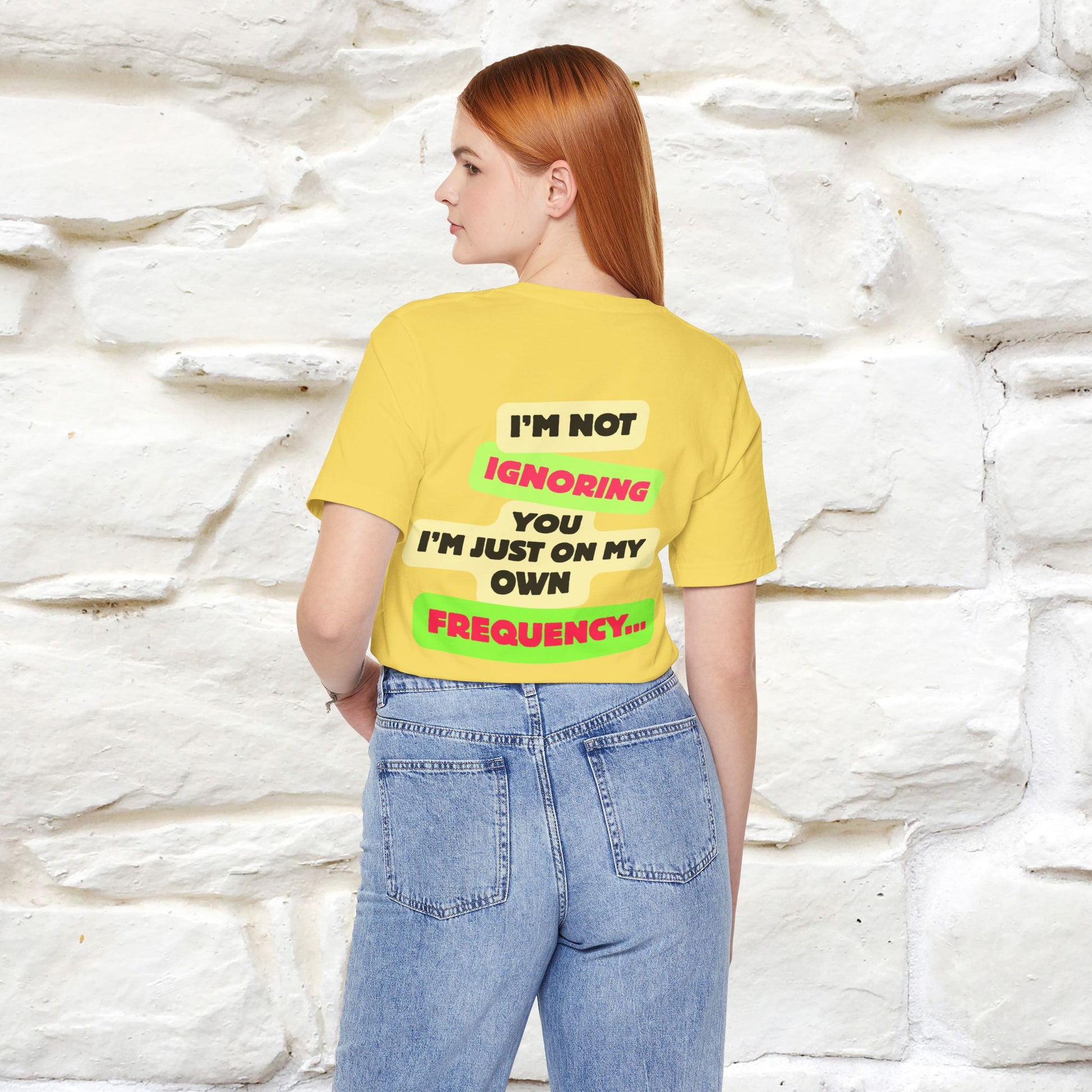 "I'm Not Ignoring You. I'm Just  .. " Cat T-Shirt | Front & Back Design | Nunu&Miao Studio - Nunu&Miao Studio