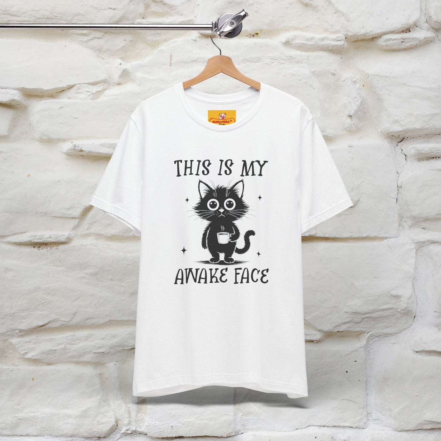 "This is My Awake Face" Cat T-Shirt | Funny Design | Nunu&Miao Studio - Nunu&Miao Studio