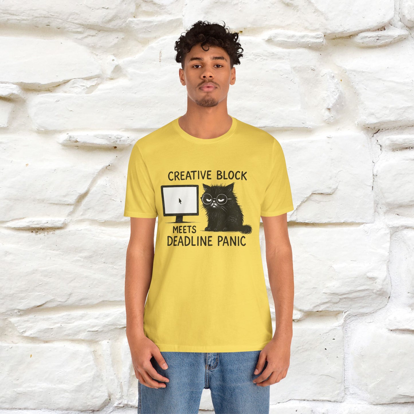 "Creative Block Meets Deadline..." |Cat T-Shirt | Nunu&Miao Studio