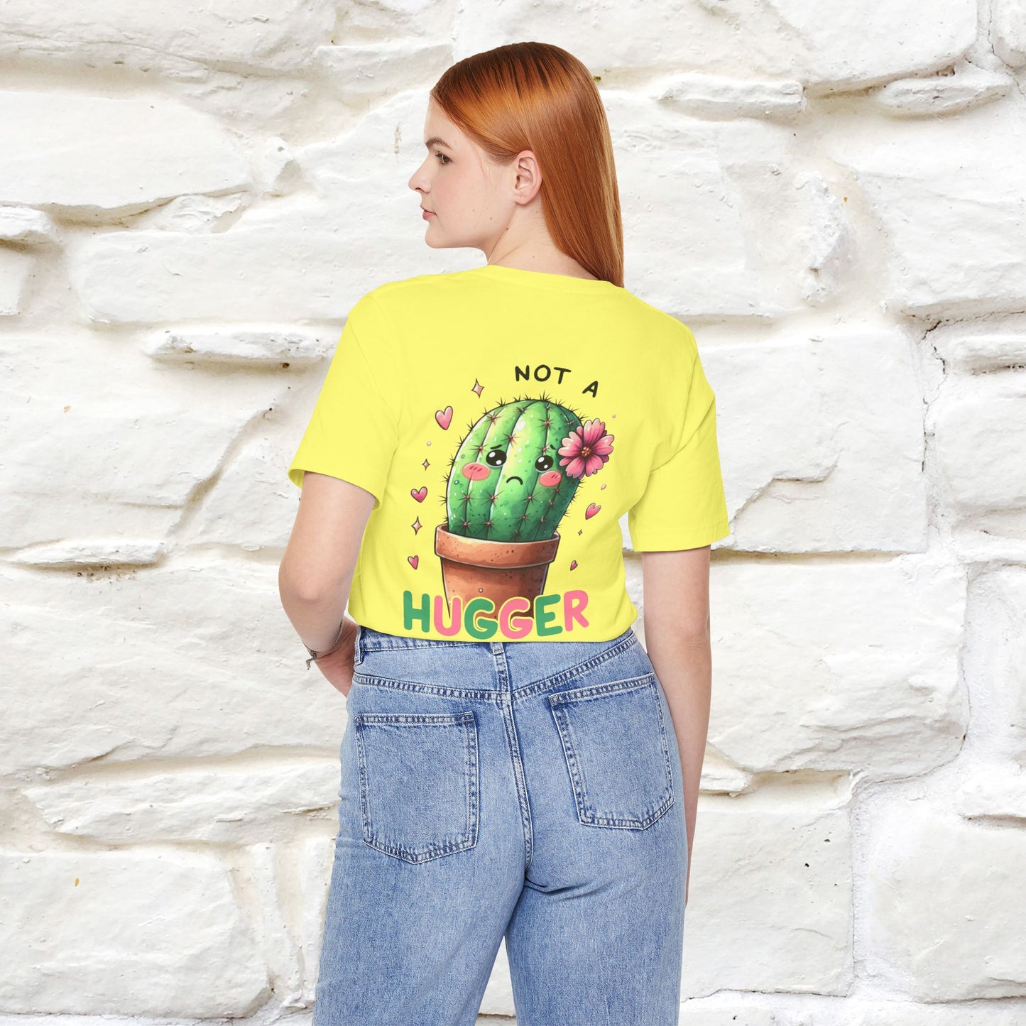 "Not A Hugger" |Funny T-Shirt | Front & Back Design|Nunu&Miao Studio