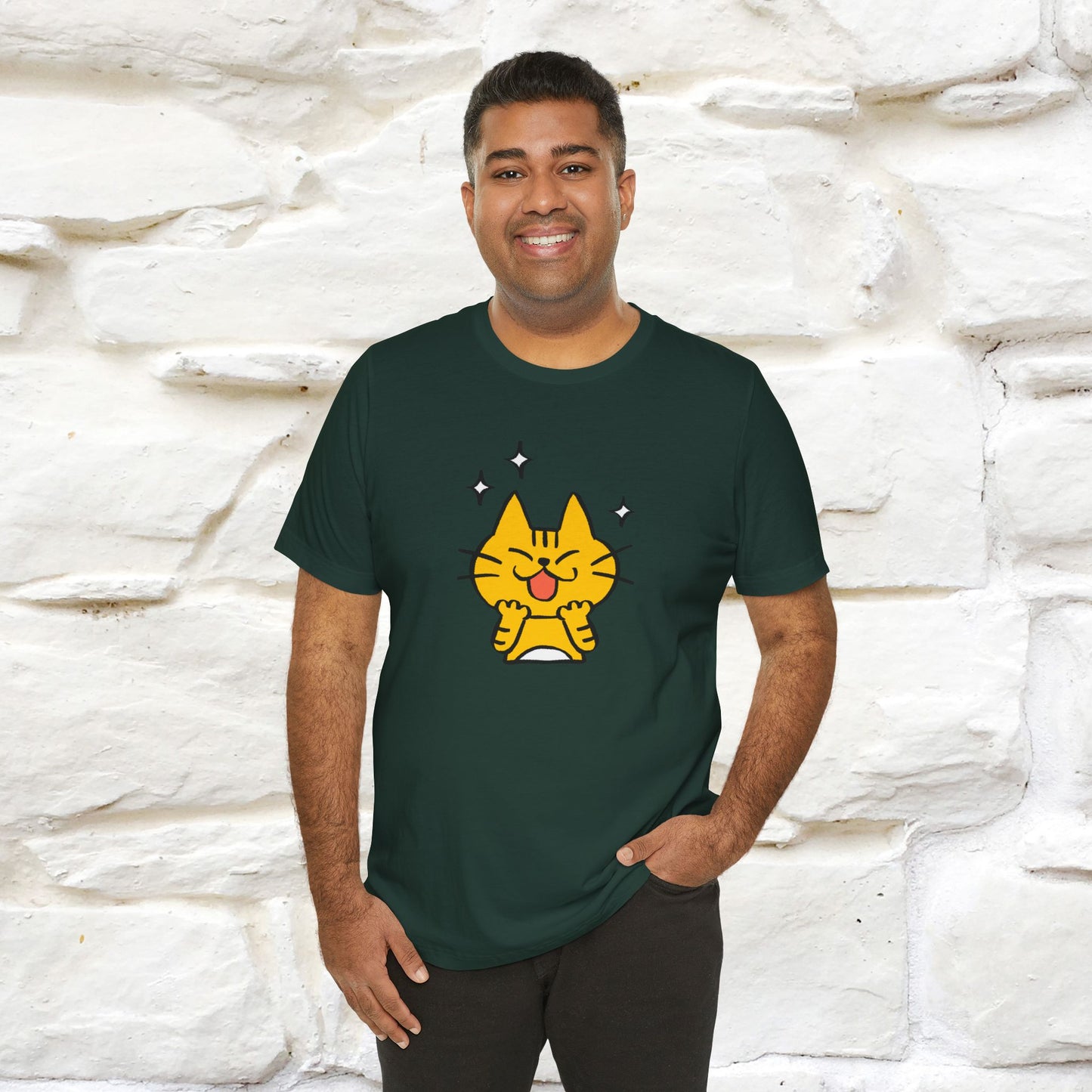 ""It's A Good Day" Cat T-Shirt| Front & Back Design | Nunu&Miao Studio