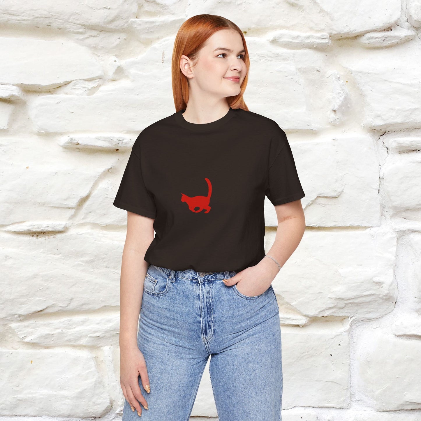 "It Does Not Matter How Slowly You Go, So Long As You Don’t Stop" Cat T-Shirt for Men & Women | Front & Back Design | 100% Cotton*