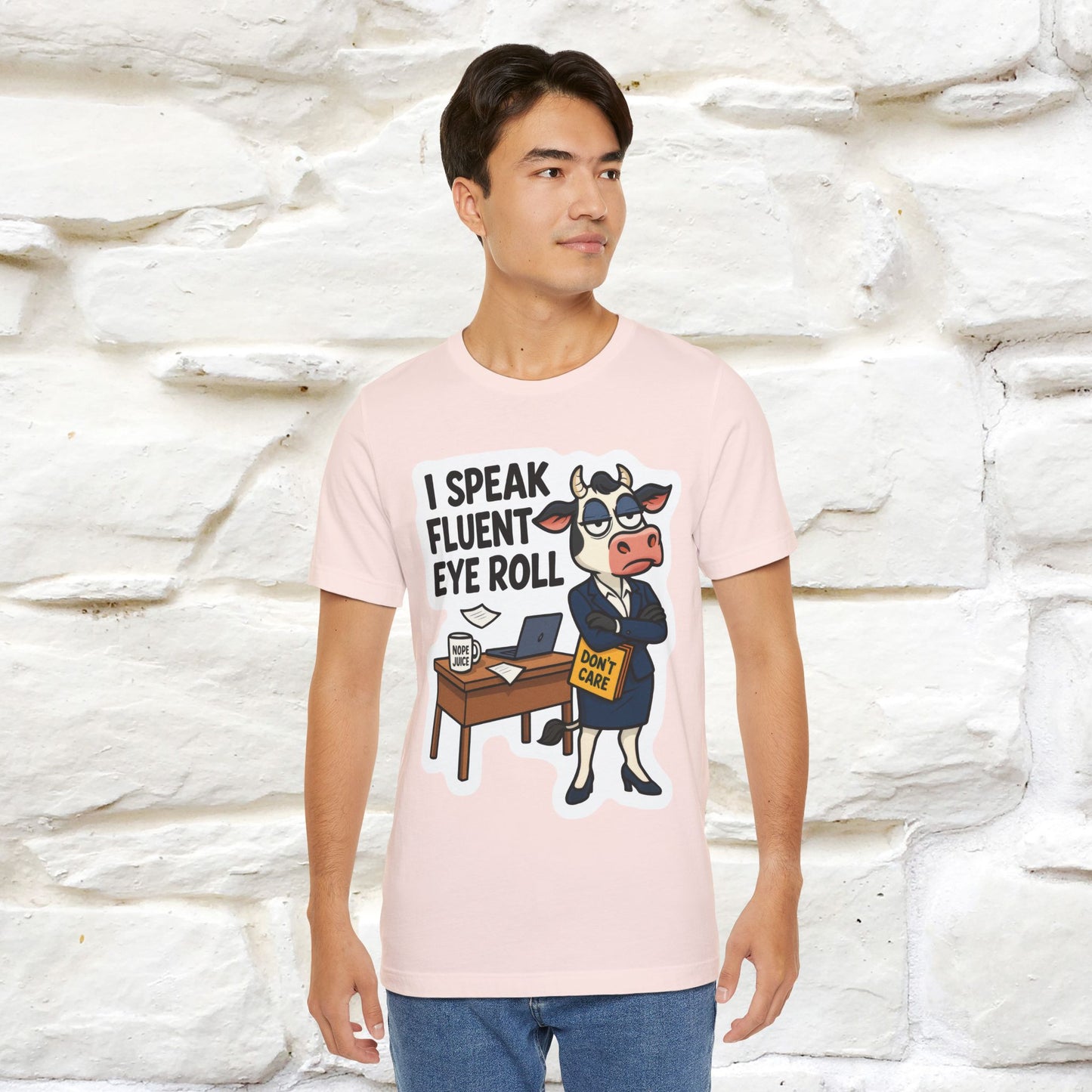 ''I Speak Fluent Eye Roll ''| Sarcastic Cat T-Shirt | Nunu&Miao Studio