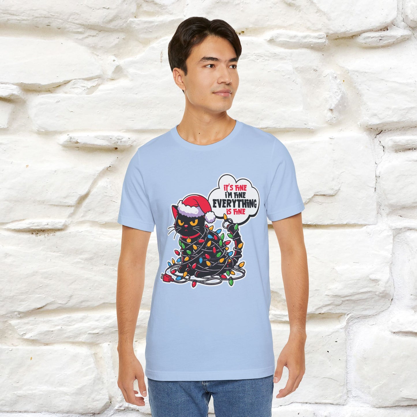 “Everything Is Fine..” | Cat T-Shirt | Nunu&Miao Studio
