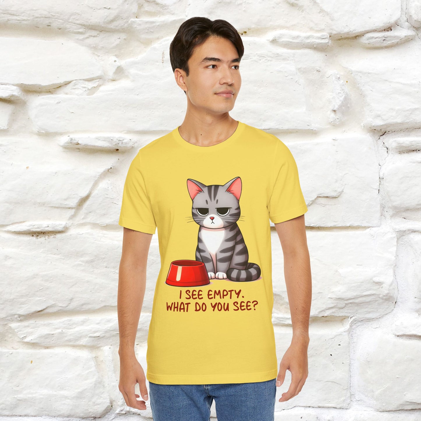 "I See Empty. What Do You See" | Cat T-Shirt | Nunu&Miao Studio