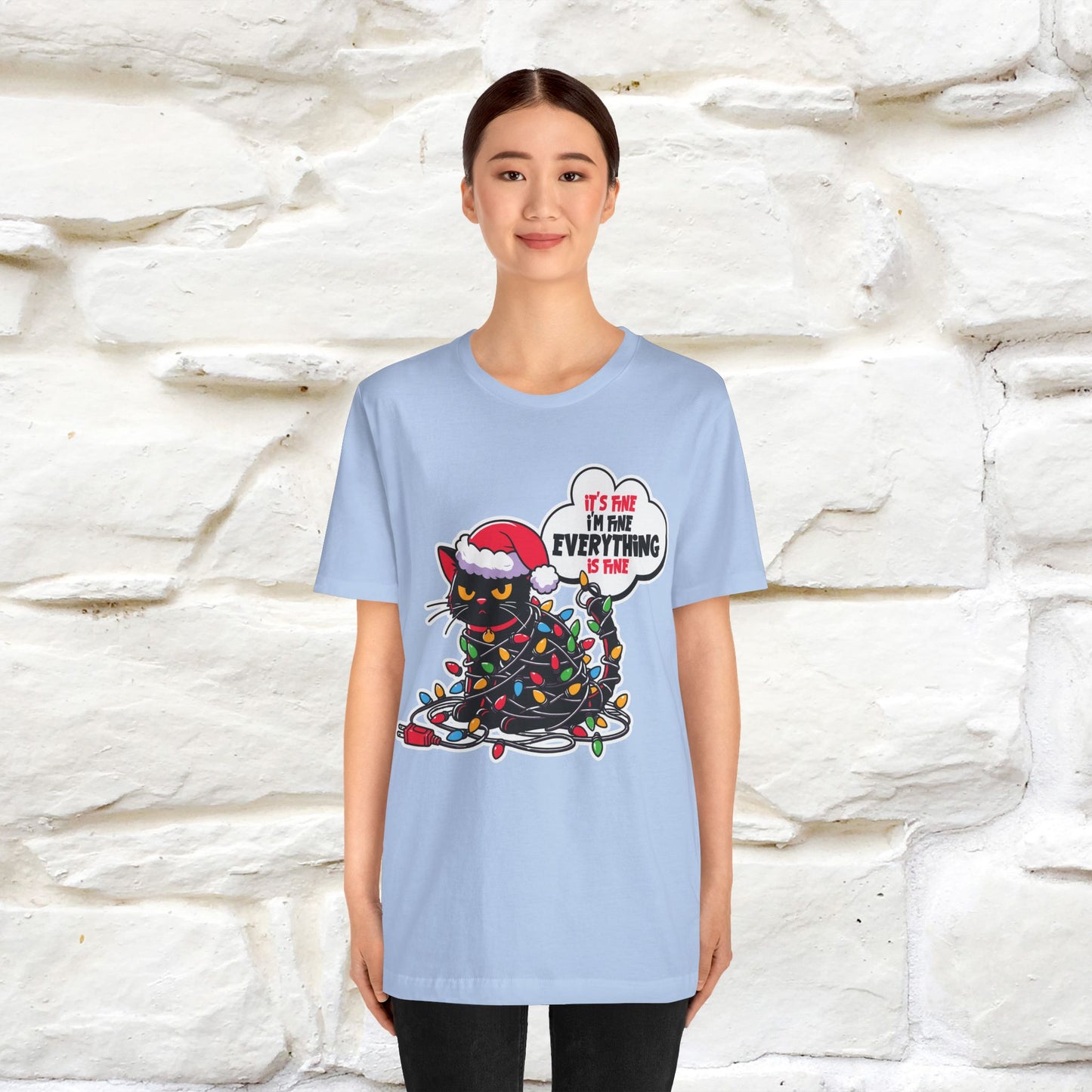“Everything Is Fine..” | Cat T-Shirt | Nunu&Miao Studio