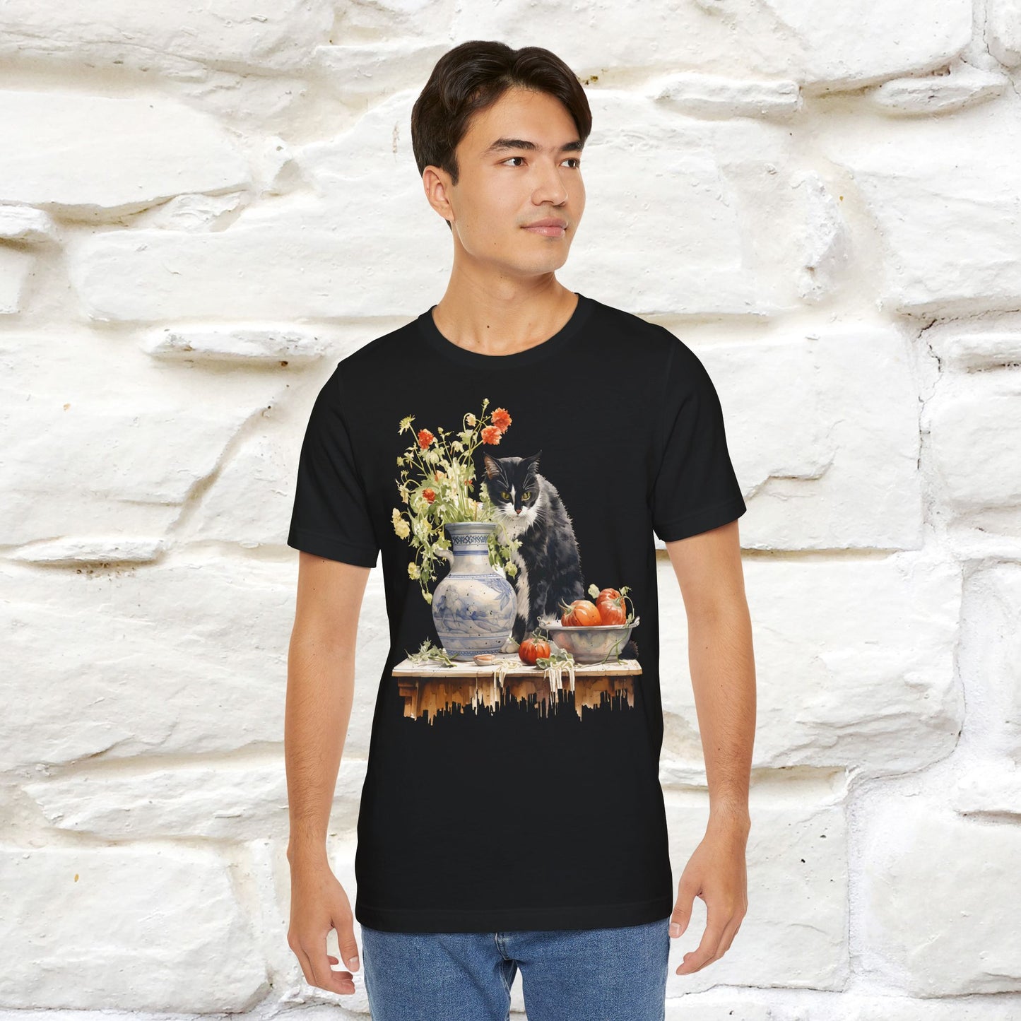 ''THe Cat and The Vase '' T-shirt for Men and Women 100% Cotton* - Nunu&Miao Studio