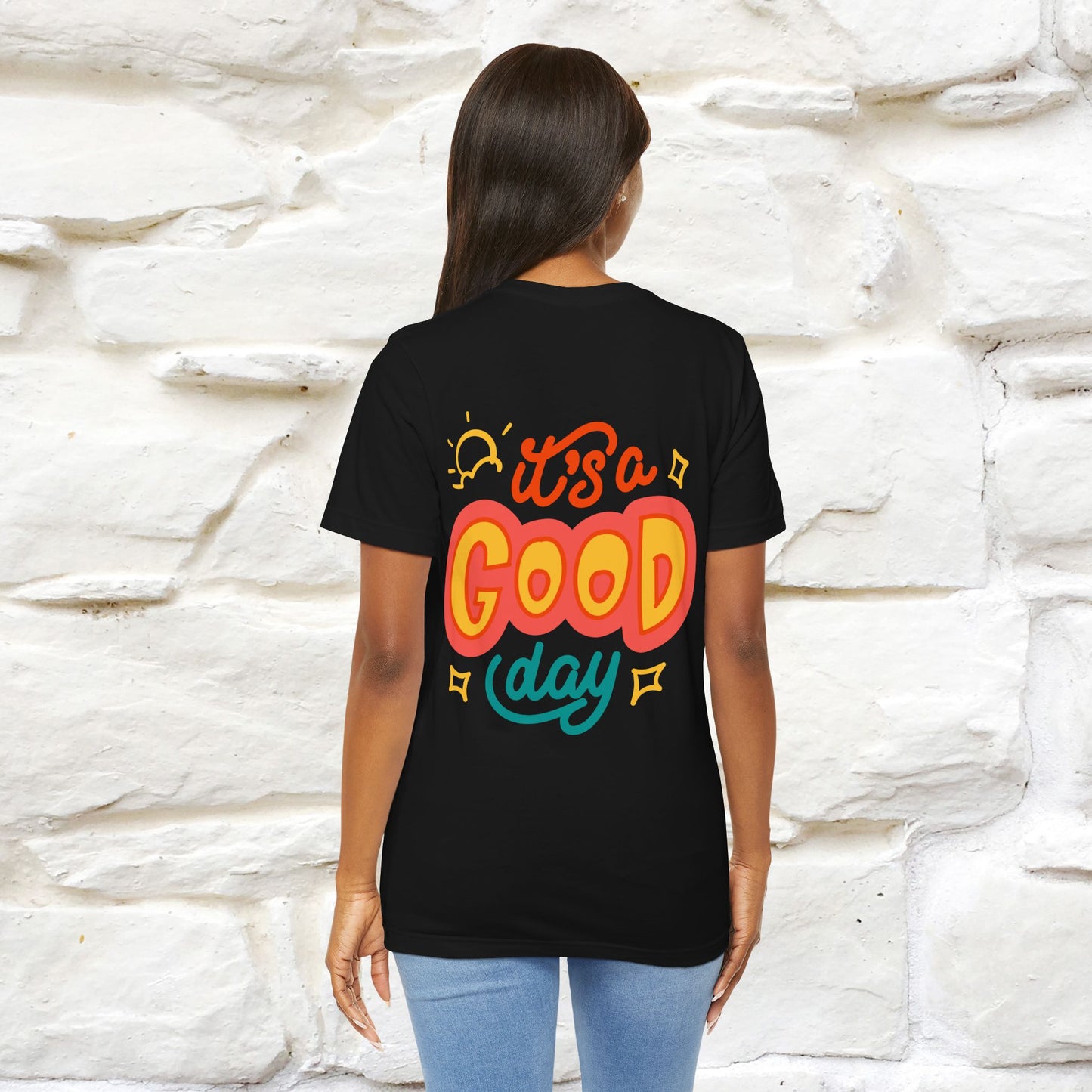 ""It's A Good Day" Cat T-Shirt| Front & Back Design | Nunu&Miao Studio