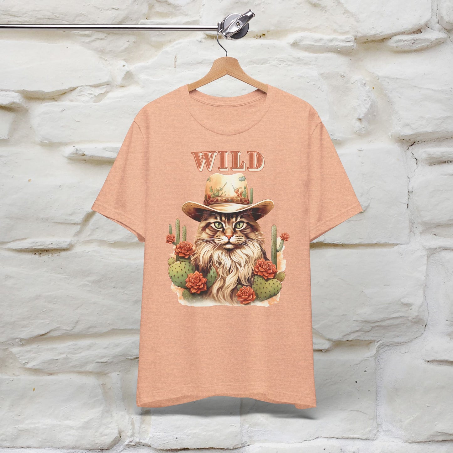 Wild Cowboy Cat T-Shirt for Men & Women | 100% Cotton* Adventure Tee - Nunu&Miao Studio