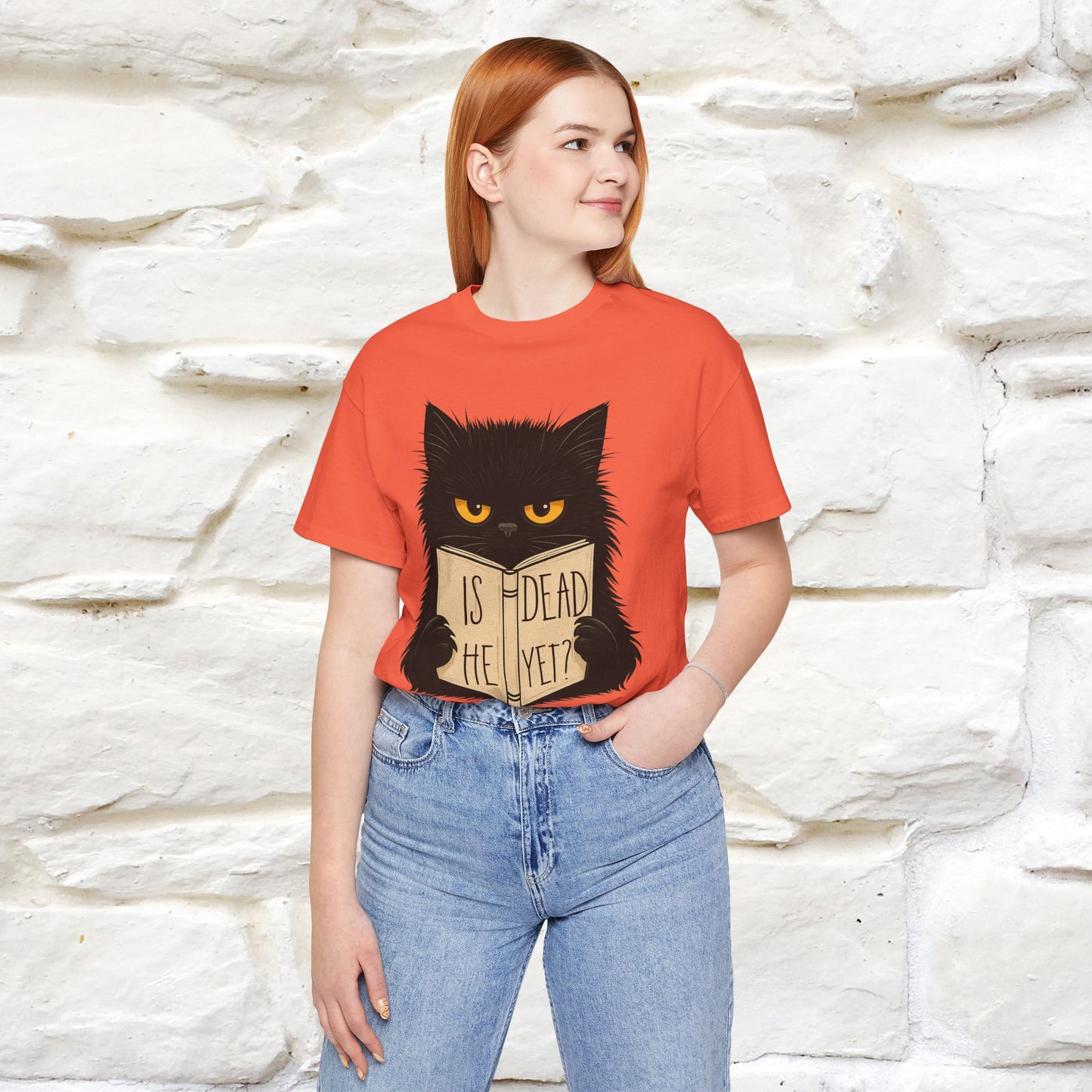 "Is He Dead Yet" |Cat T-Shirt | Nunu&Miao Studio