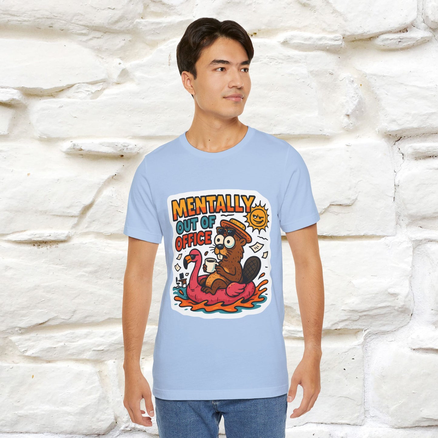''Mentally Out Of Office''| Sarcastic Cat T-Shirt | Nunu&Miao Studio