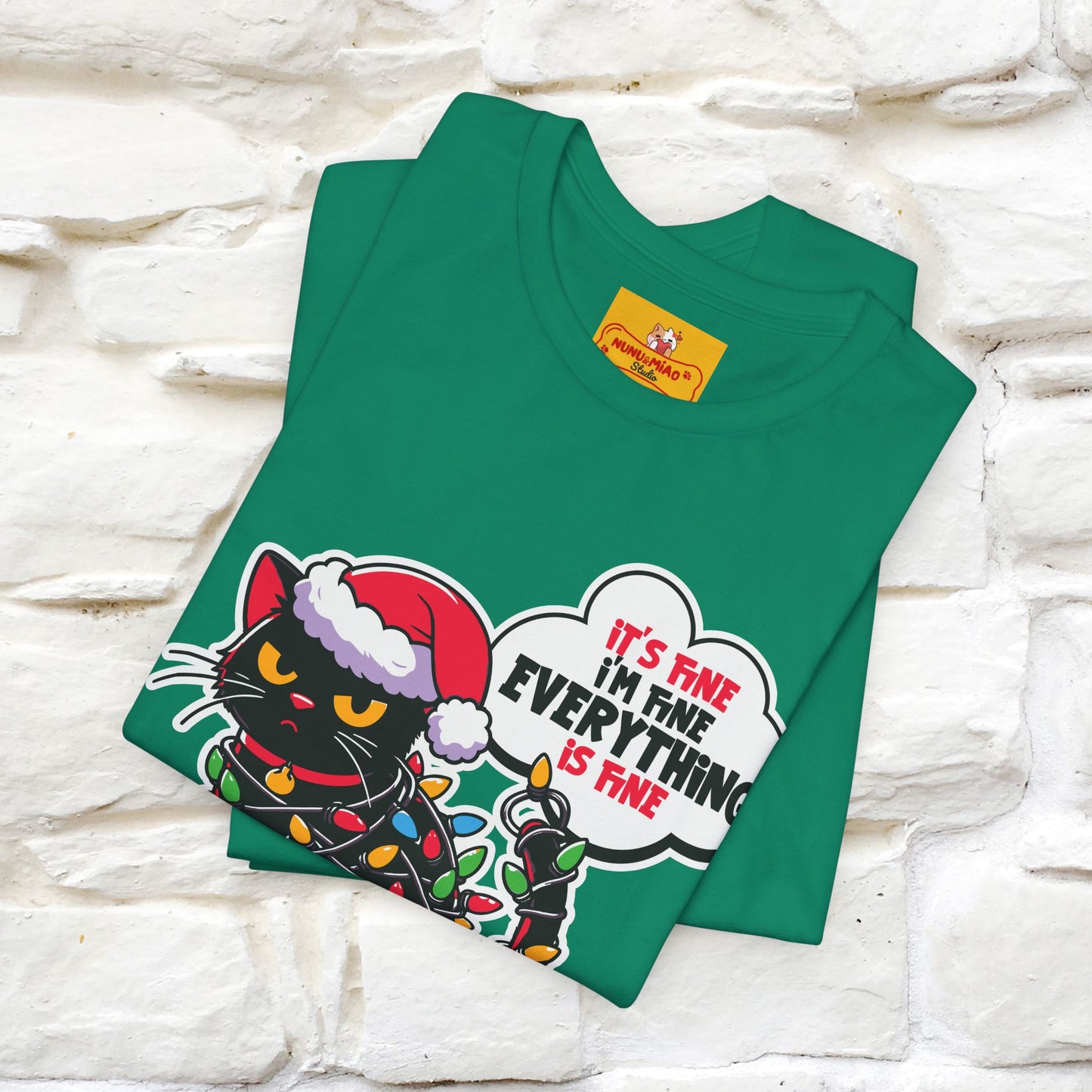 “Everything Is Fine..” | Cat T-Shirt | Nunu&Miao Studio