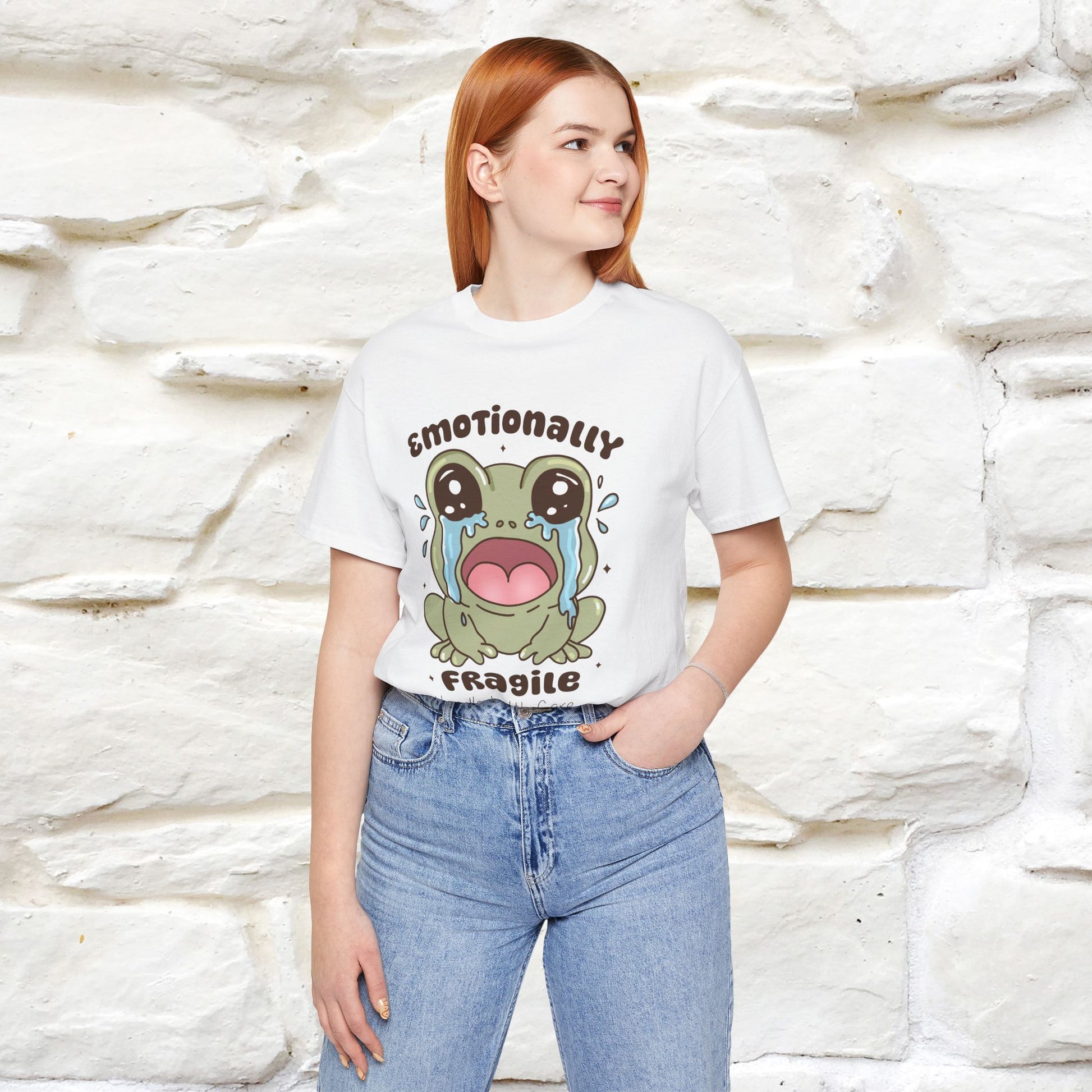 "Emotionally Fragile Handle With Care " Funny T-shirt |Nunu&Miao Studio - Nunu&Miao Studio