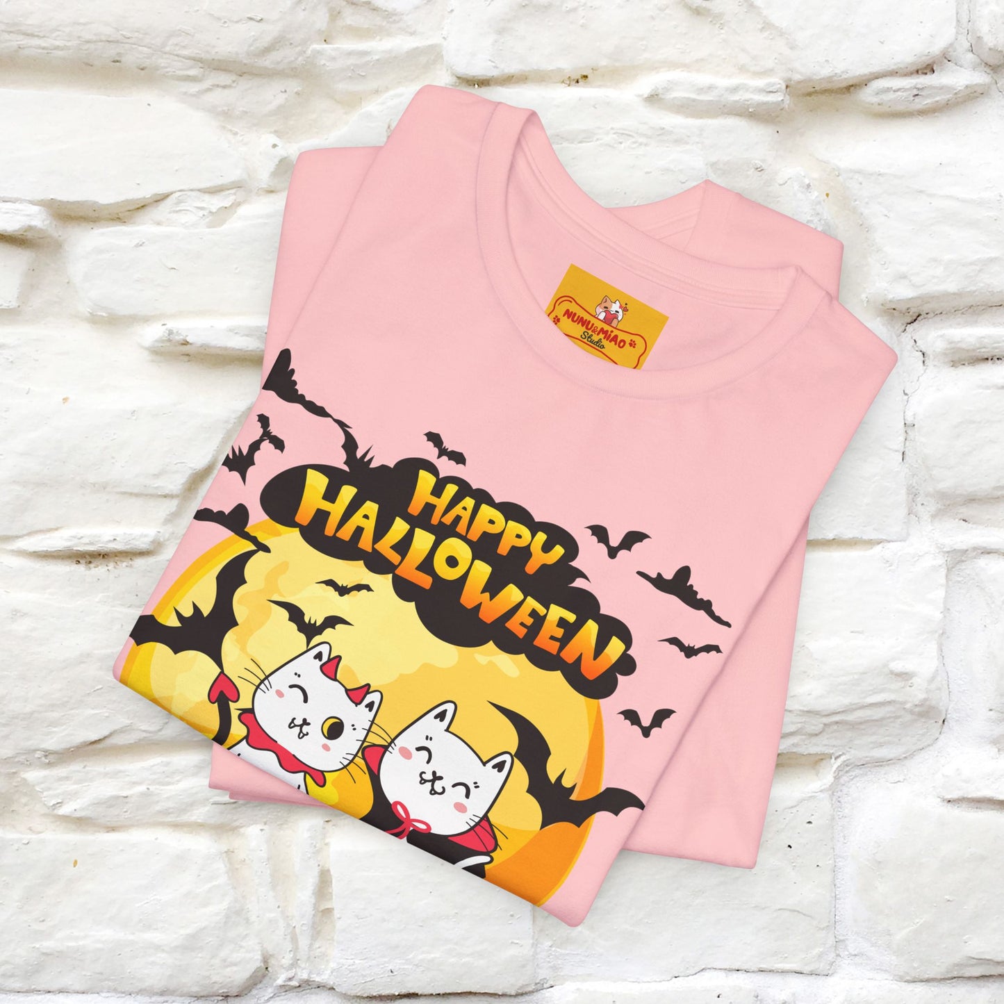 "Happy Halloween Cat Couple " Cat T-shirt |Nunu&Miao Studio