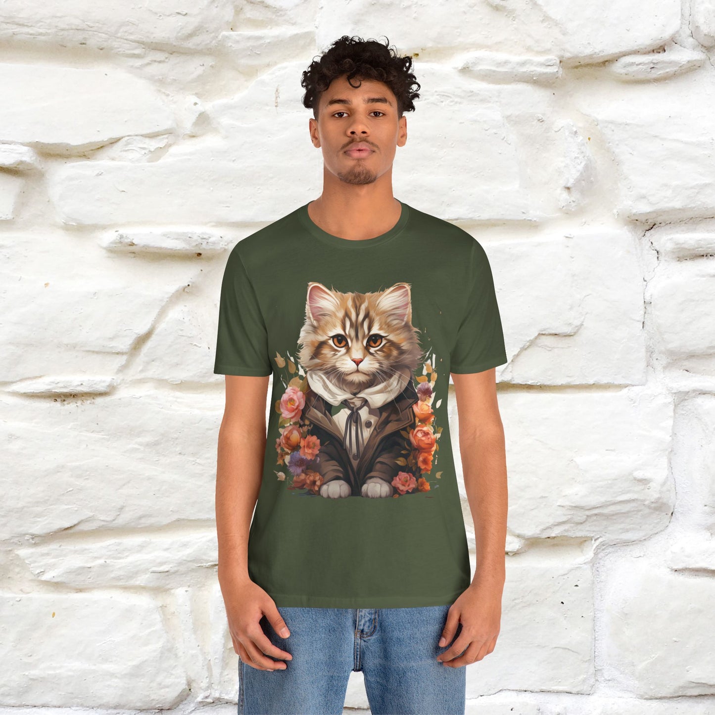 "Mr. Meow" Elegant Cat T-Shirt for Men & Women | 100% Cotton* - Nunu&Miao Studio