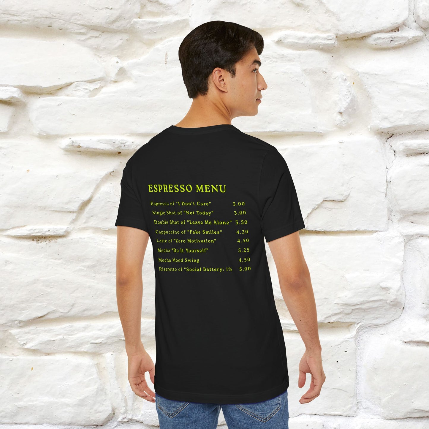 "More Espresso Less Depresso" |Cat T-Shirt | Nunu&Miao Studio