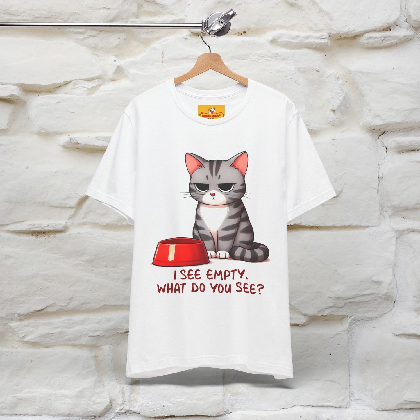 "I See Empty. What Do You See" | Cat T-Shirt | Nunu&Miao Studio