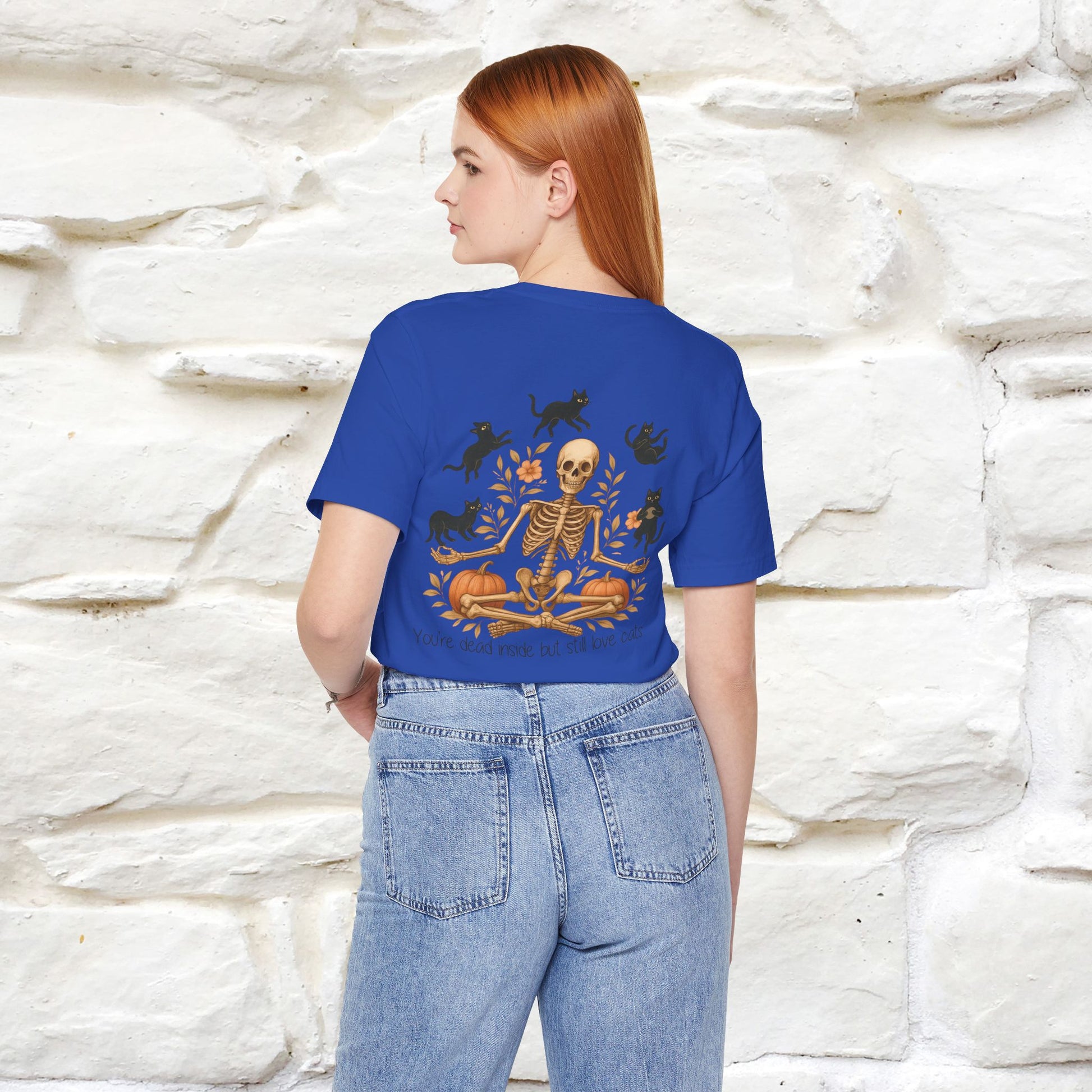 "You're Dead Inside But Still Love Cats " Halloween Cat T-shirt |Nunu&Miao Studio - Nunu&Miao Studio