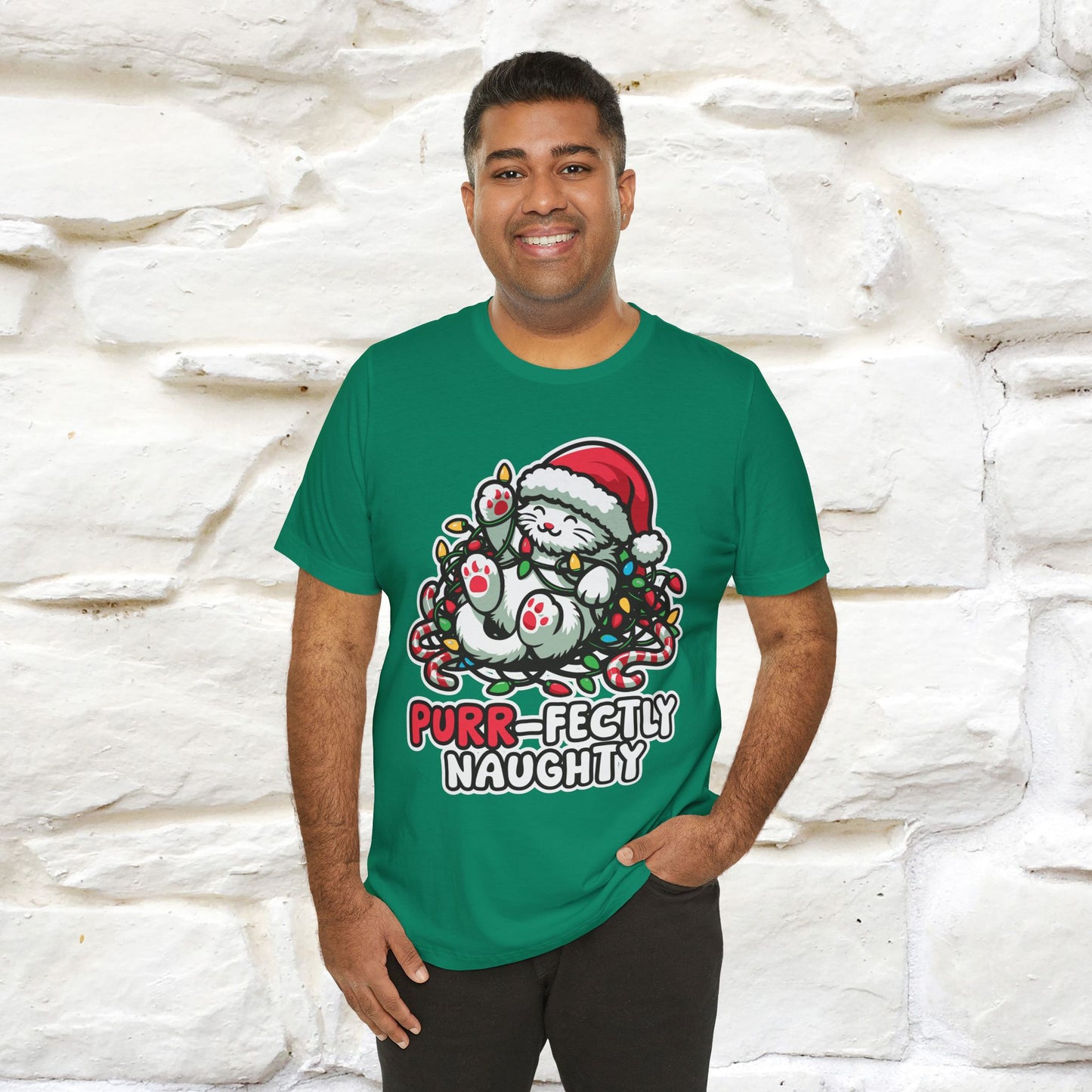 “Purr-Fectly Naughty” | Cat T-Shirt | Nunu&Miao Studio
