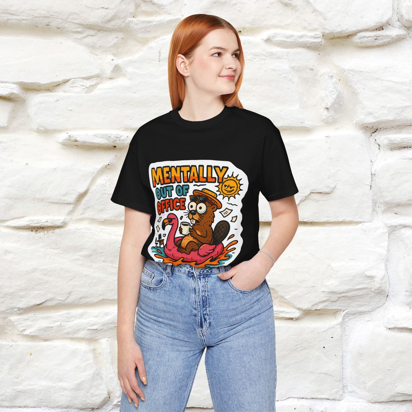 ''Mentally Out Of Office''| Sarcastic Cat T-Shirt | Nunu&Miao Studio