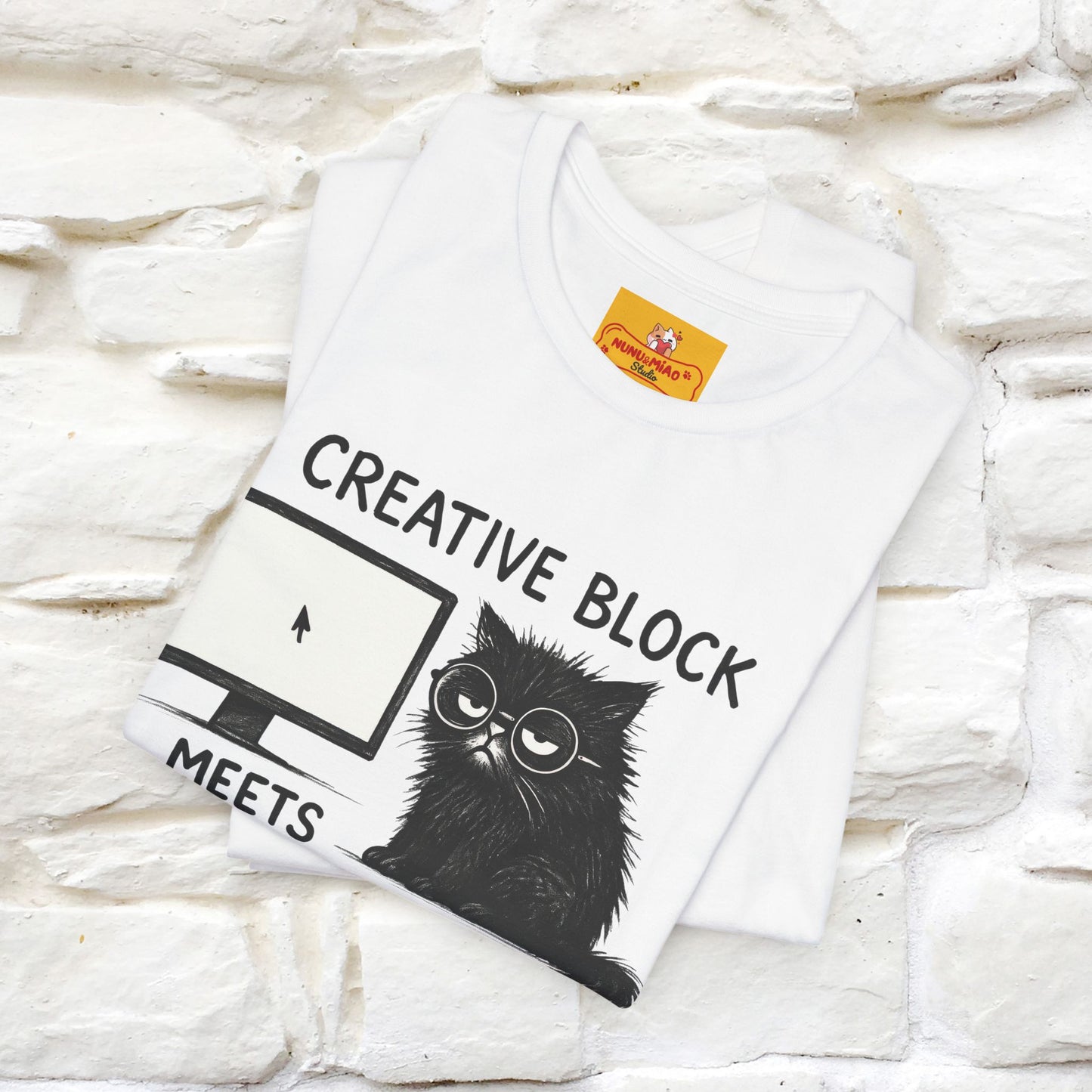 "Creative Block Meets Deadline..." |Cat T-Shirt | Nunu&Miao Studio