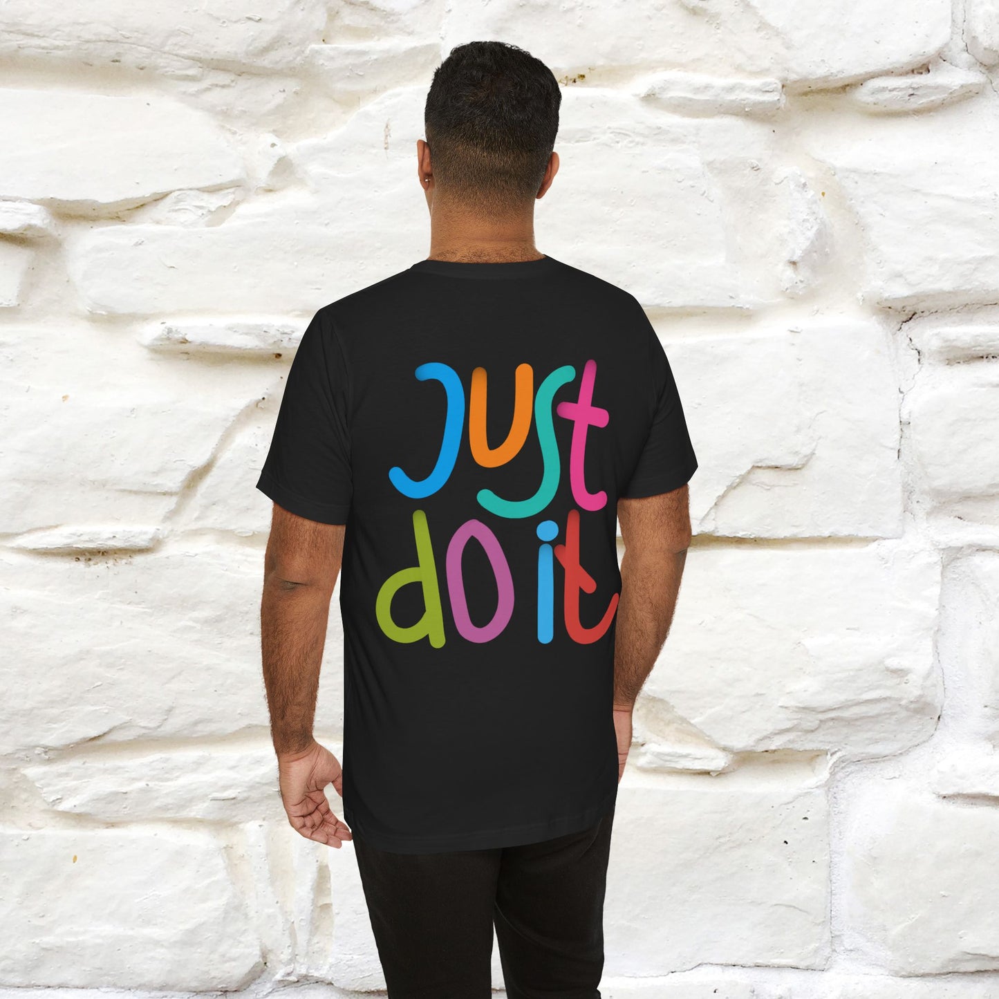 "Yes, Just Do It" Cat T-Shirt| Front & Back Design | Nunu&Miao Studio