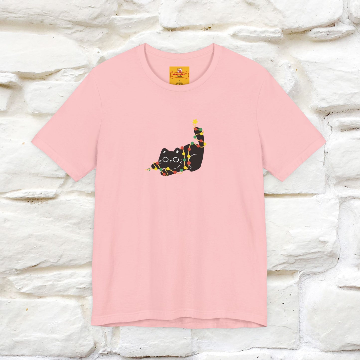 ''Be The Light" Cat T-Shirt| Front & Back Design | Nunu&Miao Studio