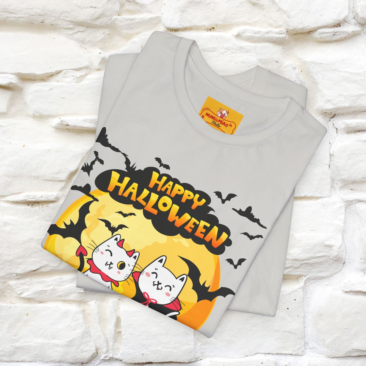 "Happy Halloween Cat Couple " Cat T-shirt |Nunu&Miao Studio