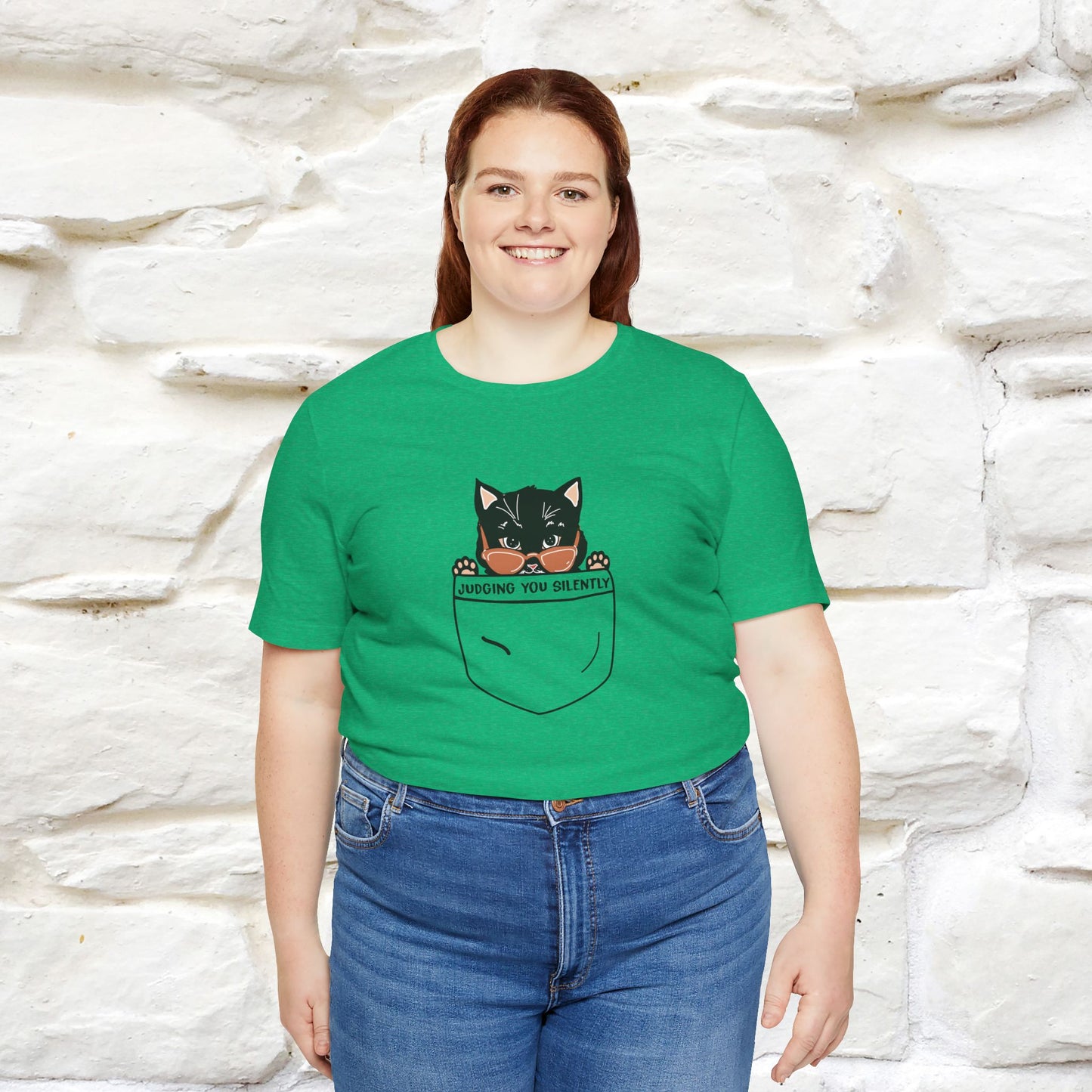 Judging You Silently Cat T-Shirt for Men | 100% Cotton* Funny & Sassy Tee - Nunu&Miao Studio