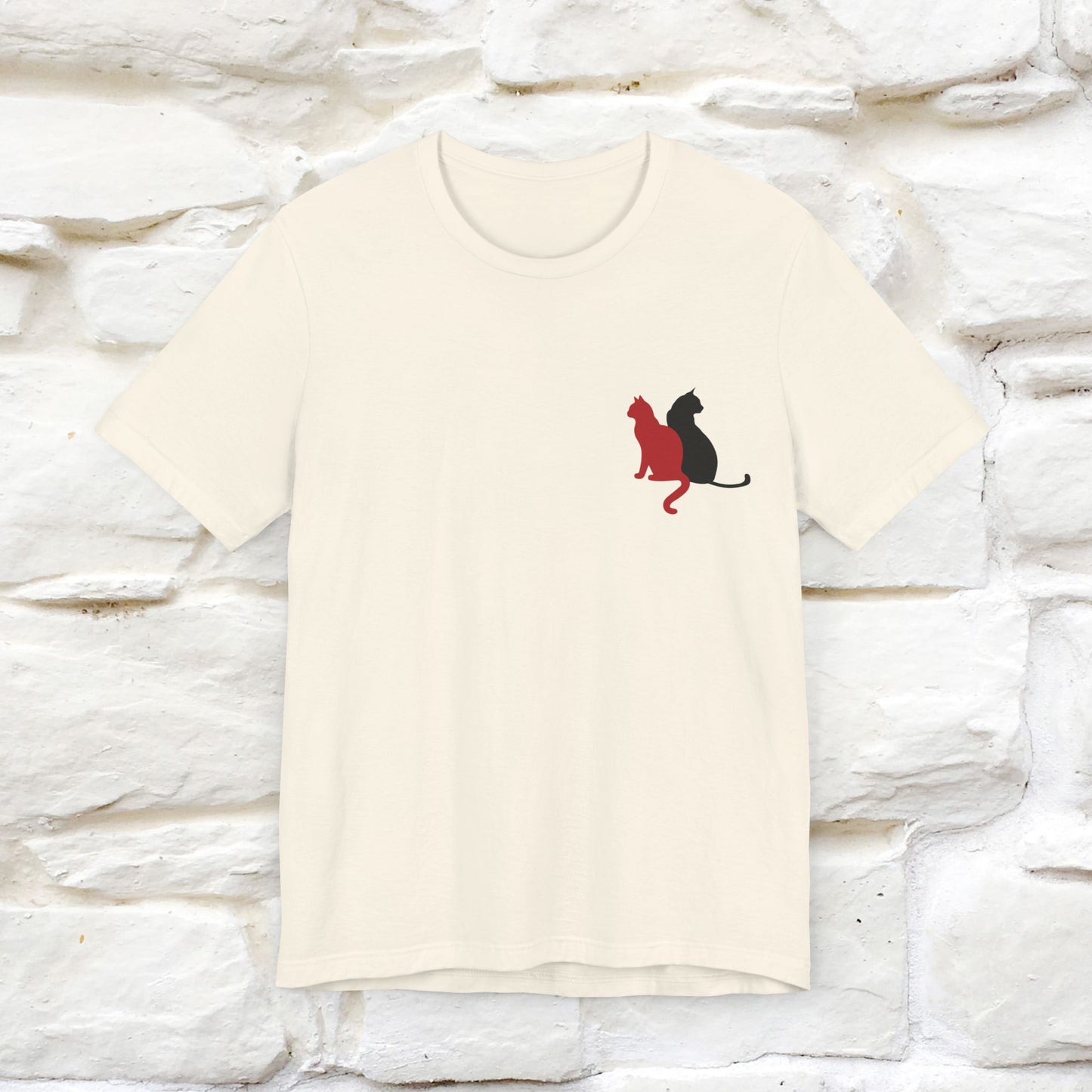 "Modern Shapes" Cat T-Shirt for Men & Women | Front & Back Design | 100% Cotton* 🐾