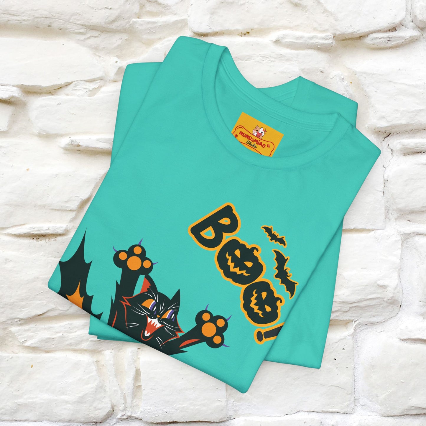 "Boo" Cat T-shirt |Nunu&Miao Studio