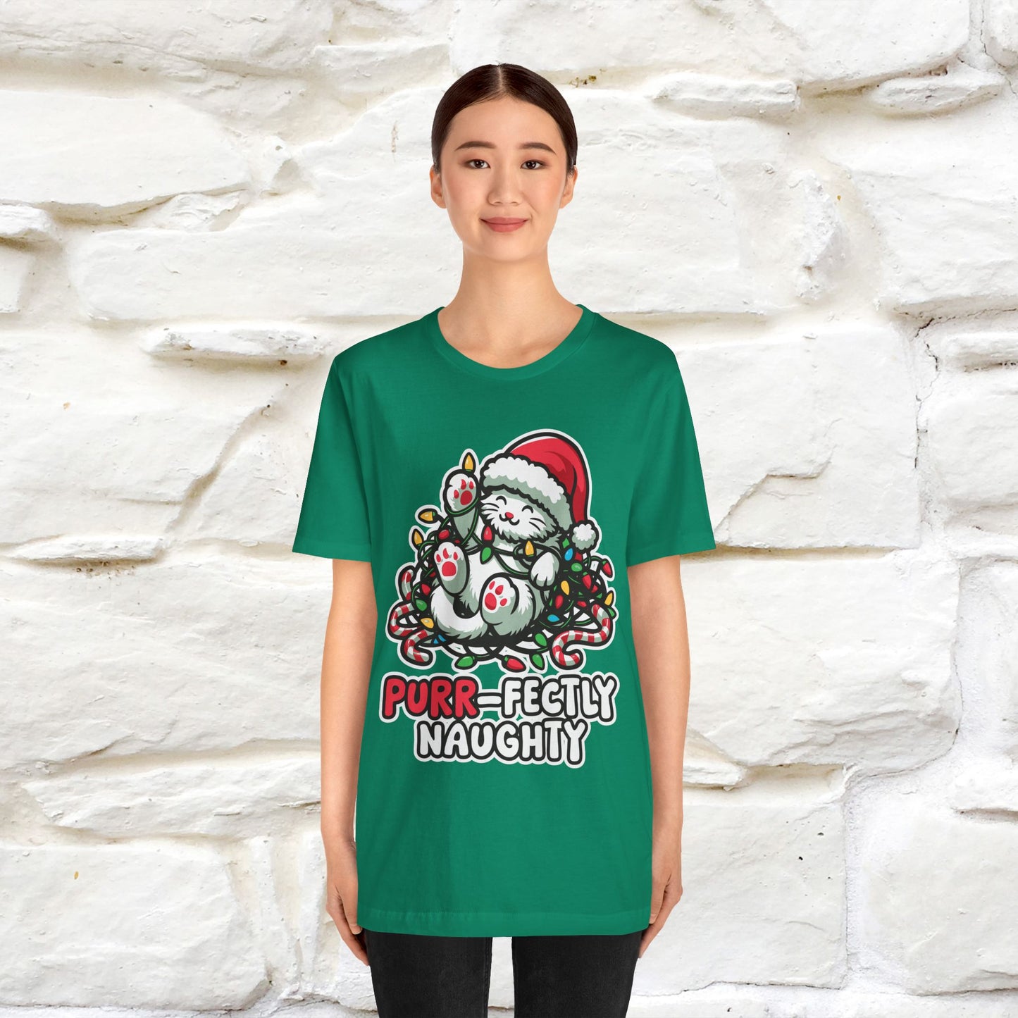 “Purr-Fectly Naughty” | Cat T-Shirt | Nunu&Miao Studio