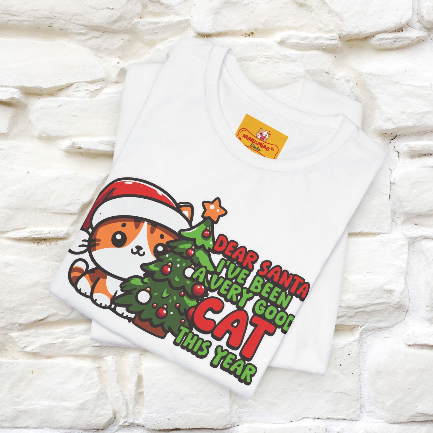 “Dear Santa, I'v Been a Very Good Cat..” | Cat T-Shirt | Nunu&Miao Studio