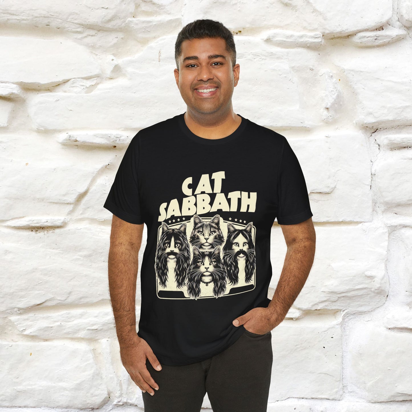 "Cat Sabbath" Cat T-shirt for Men & Women | 100% Cotton*| Feline-Inspired Tee