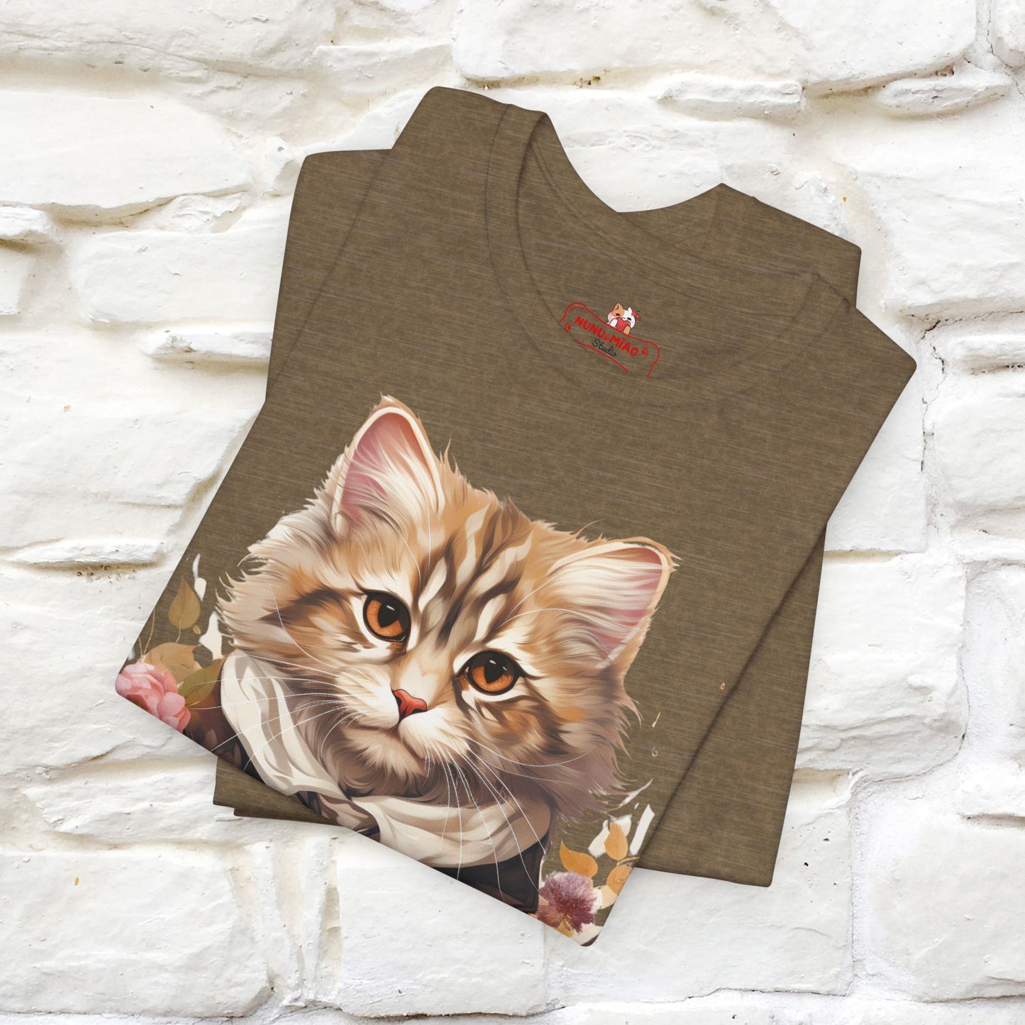 "Mr. Meow" Elegant Cat T-Shirt for Men & Women | 100% Cotton* - Nunu&Miao Studio