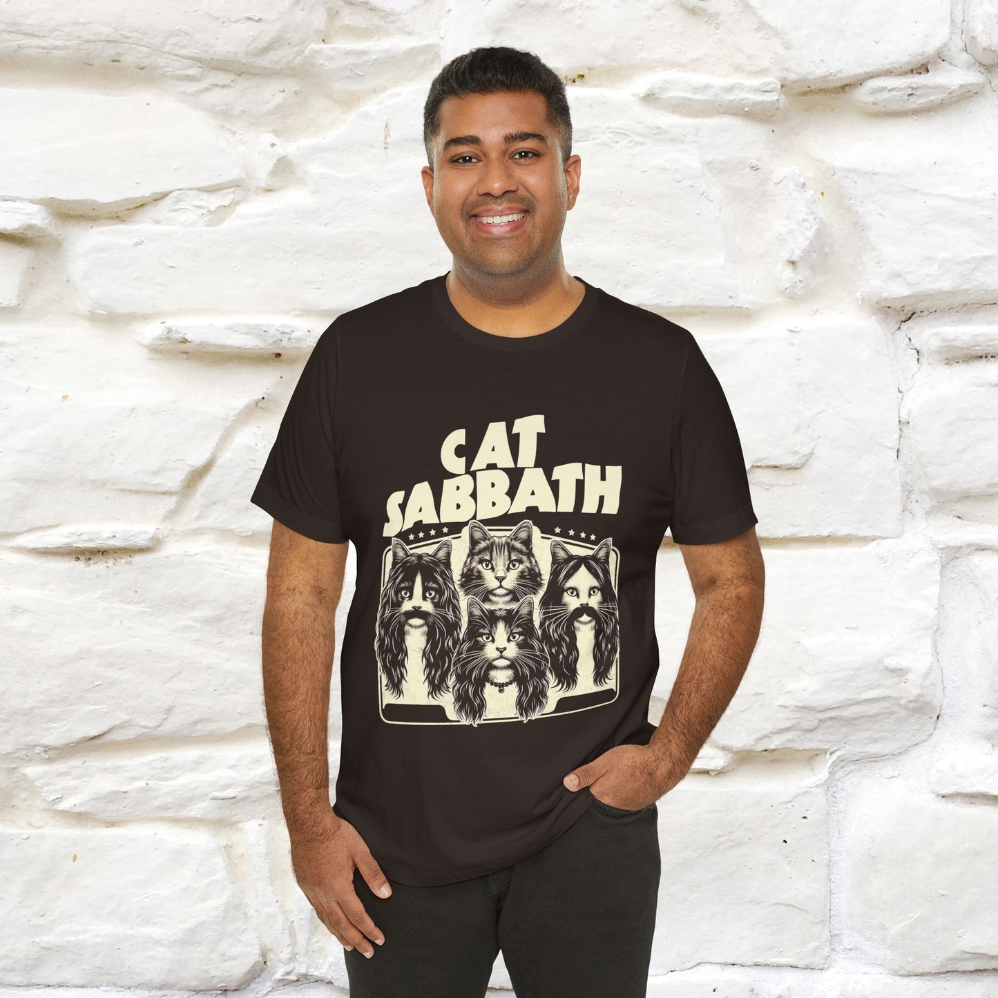 "Cat Sabbath" Cat T-shirt for Men & Women | 100% Cotton*| Feline-Inspired Tee