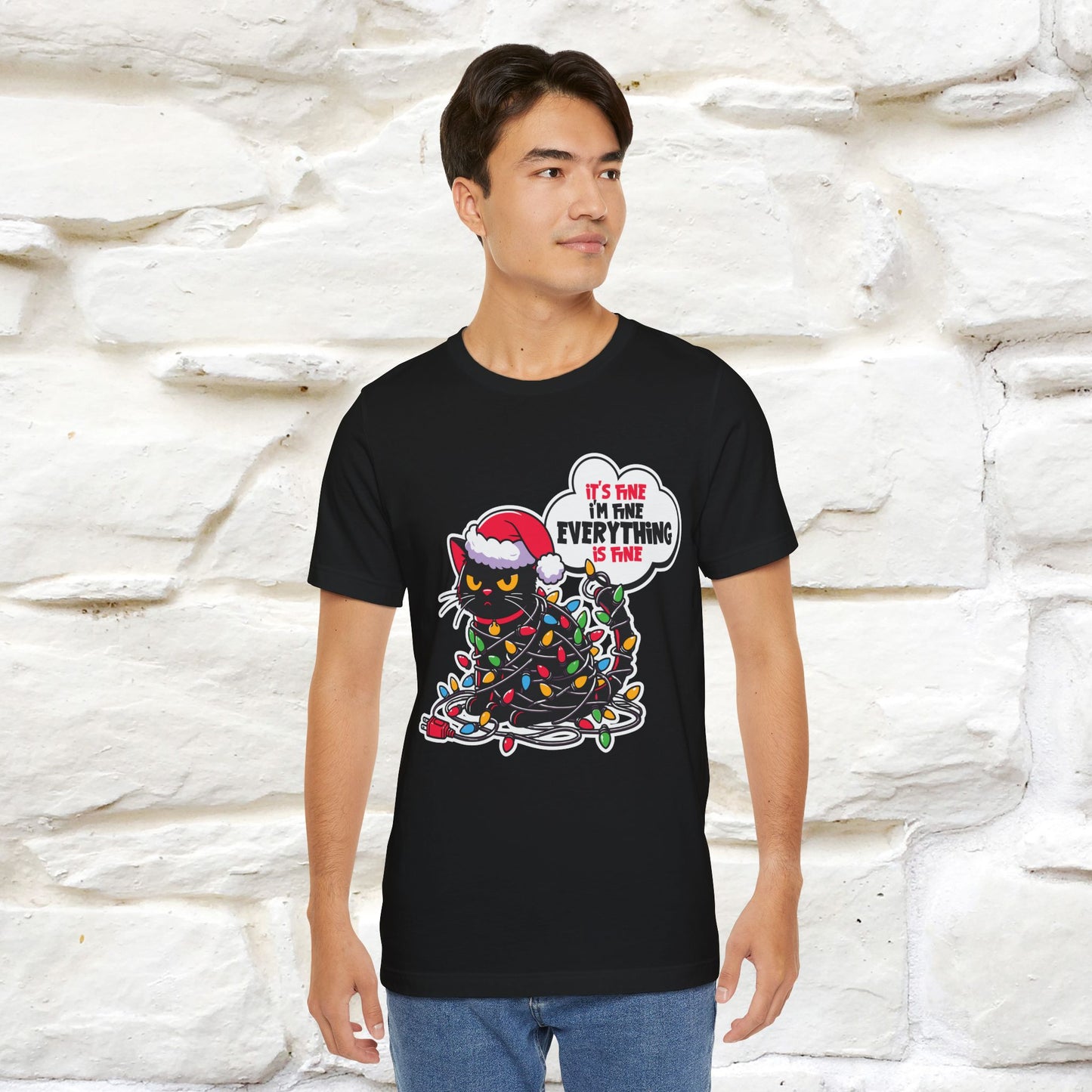 “Everything Is Fine..” | Cat T-Shirt | Nunu&Miao Studio