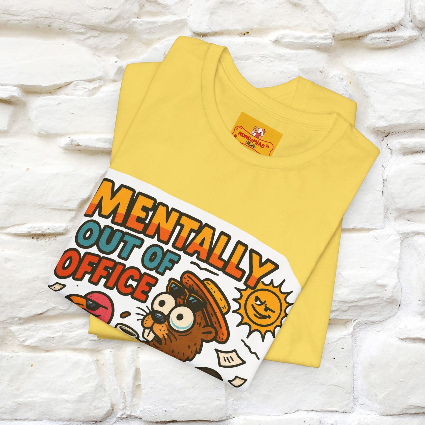 ''Mentally Out Of Office''| Sarcastic Cat T-Shirt | Nunu&Miao Studio