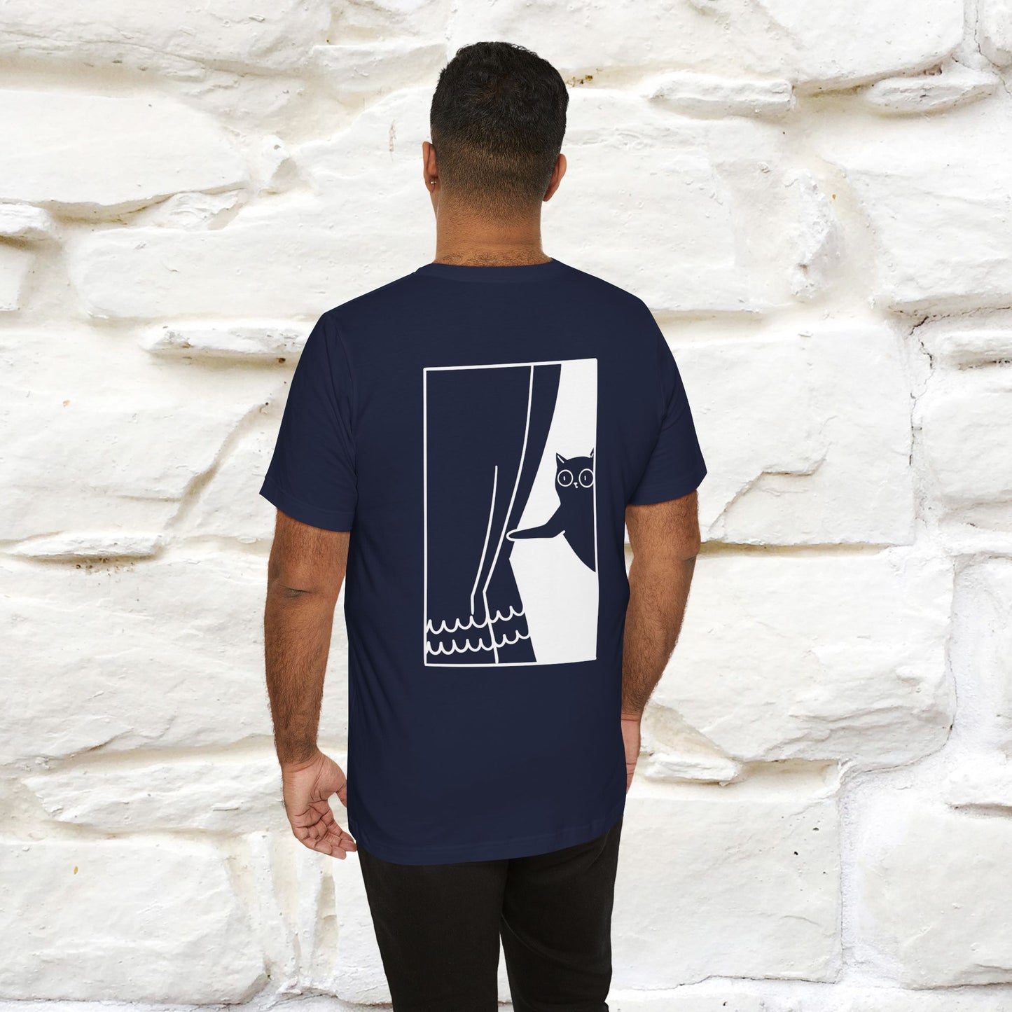 “Don’t trust atoms… they make up everything.” | Cat T-Shirt | Front & Back Design | Nunu&Miao Studio